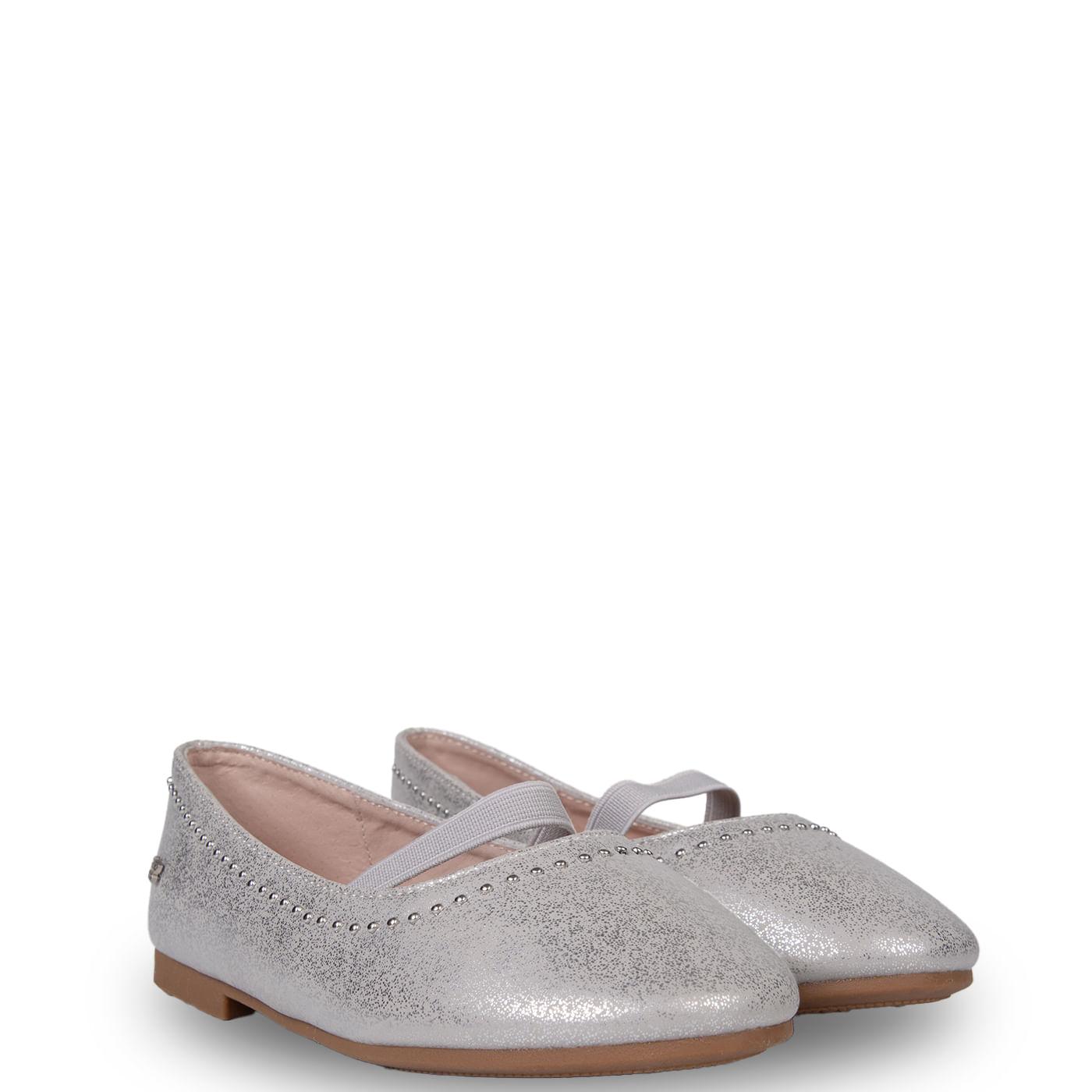 BALLERINA NIÑA COLOR PLATEADO TALLA 28 - 1