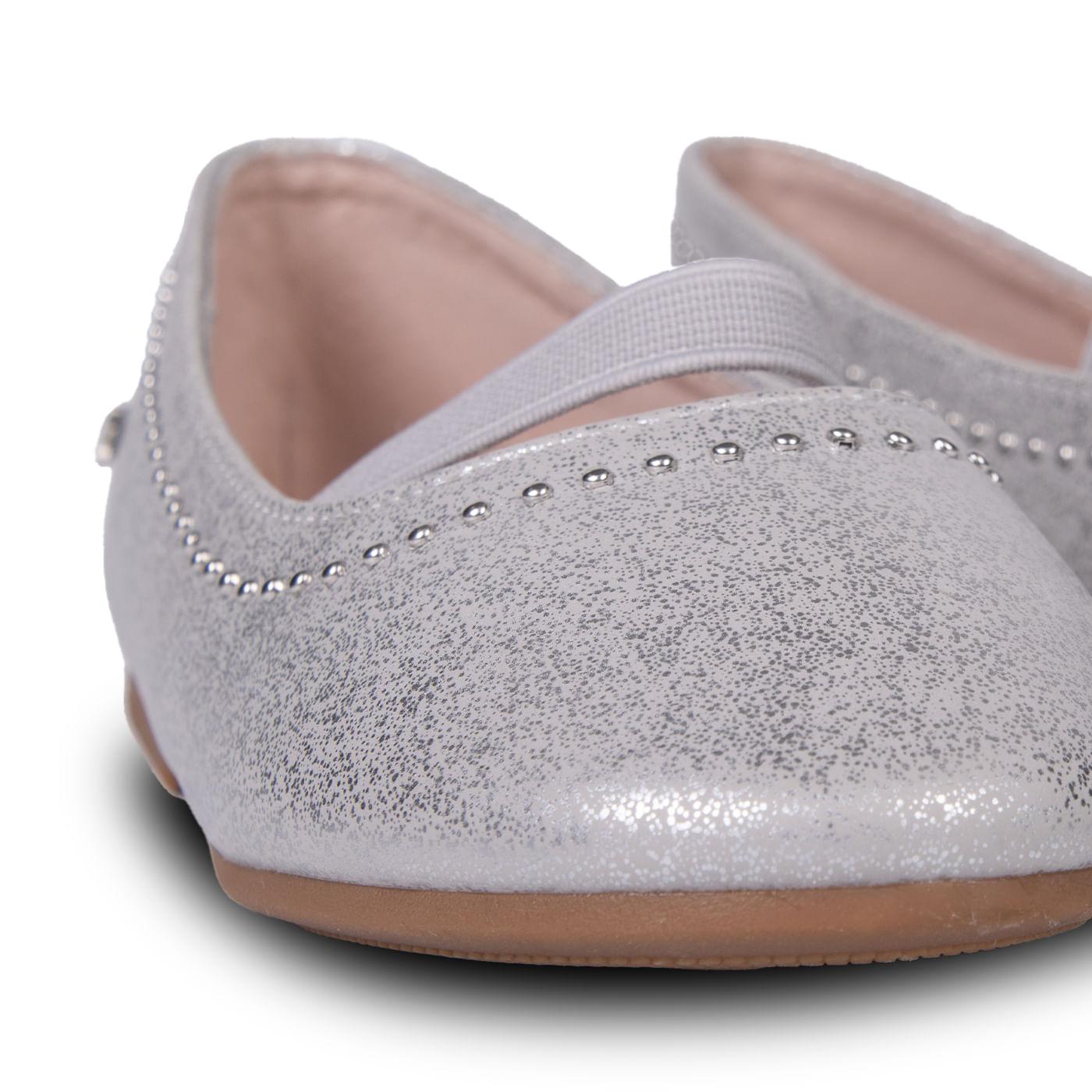 BALLERINA NIÑA COLOR PLATEADO TALLA 28 - 5