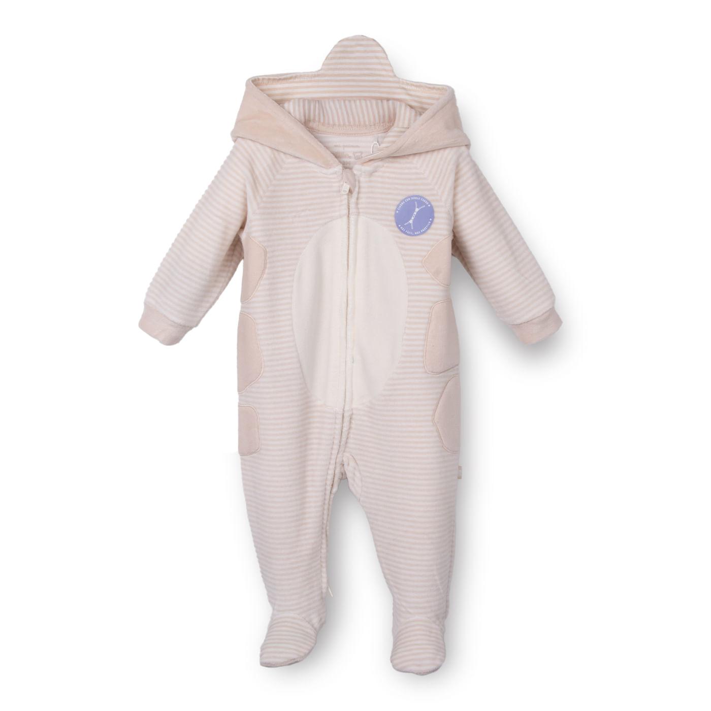 ENTERIZO RECIÉN NACIDO UNISEX COLOR ARENA TALLA 6M - 1