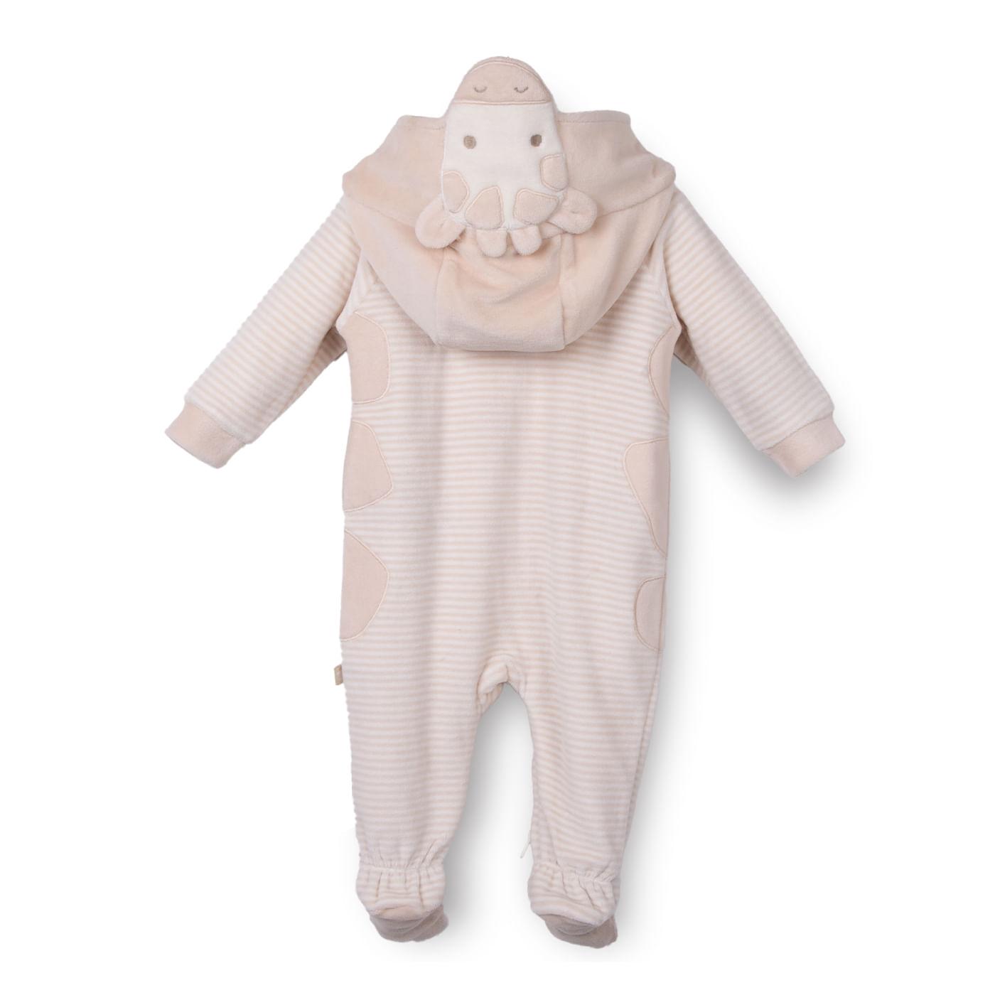 ENTERIZO RECIÉN NACIDO UNISEX COLOR ARENA TALLA 6M - 2