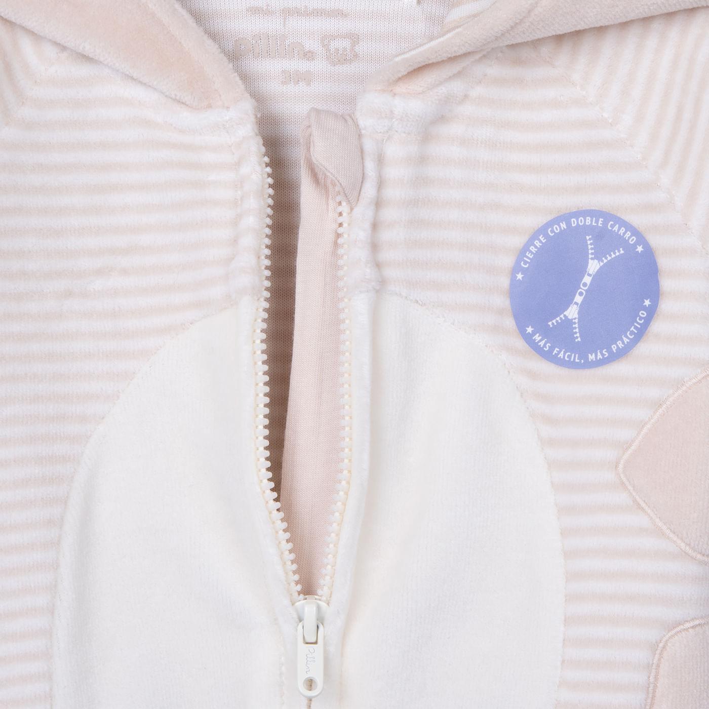 ENTERIZO RECIÉN NACIDO UNISEX COLOR ARENA TALLA 6M - 3
