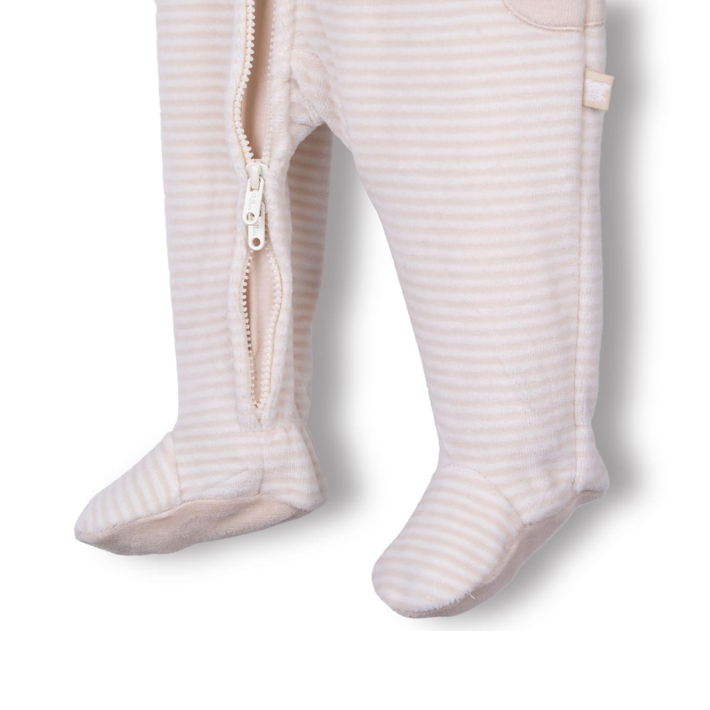 ENTERIZO RECIÉN NACIDO UNISEX COLOR ARENA TALLA 6M - 5