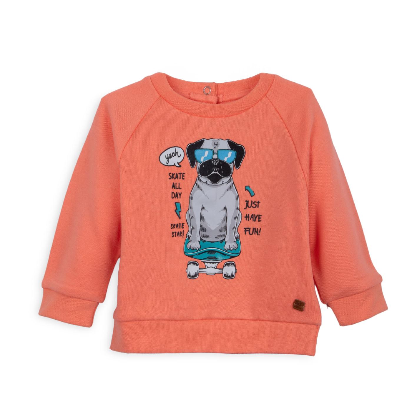 POLERA BEBÉ NIÑO COLOR SALMON TALLA 4 - 1