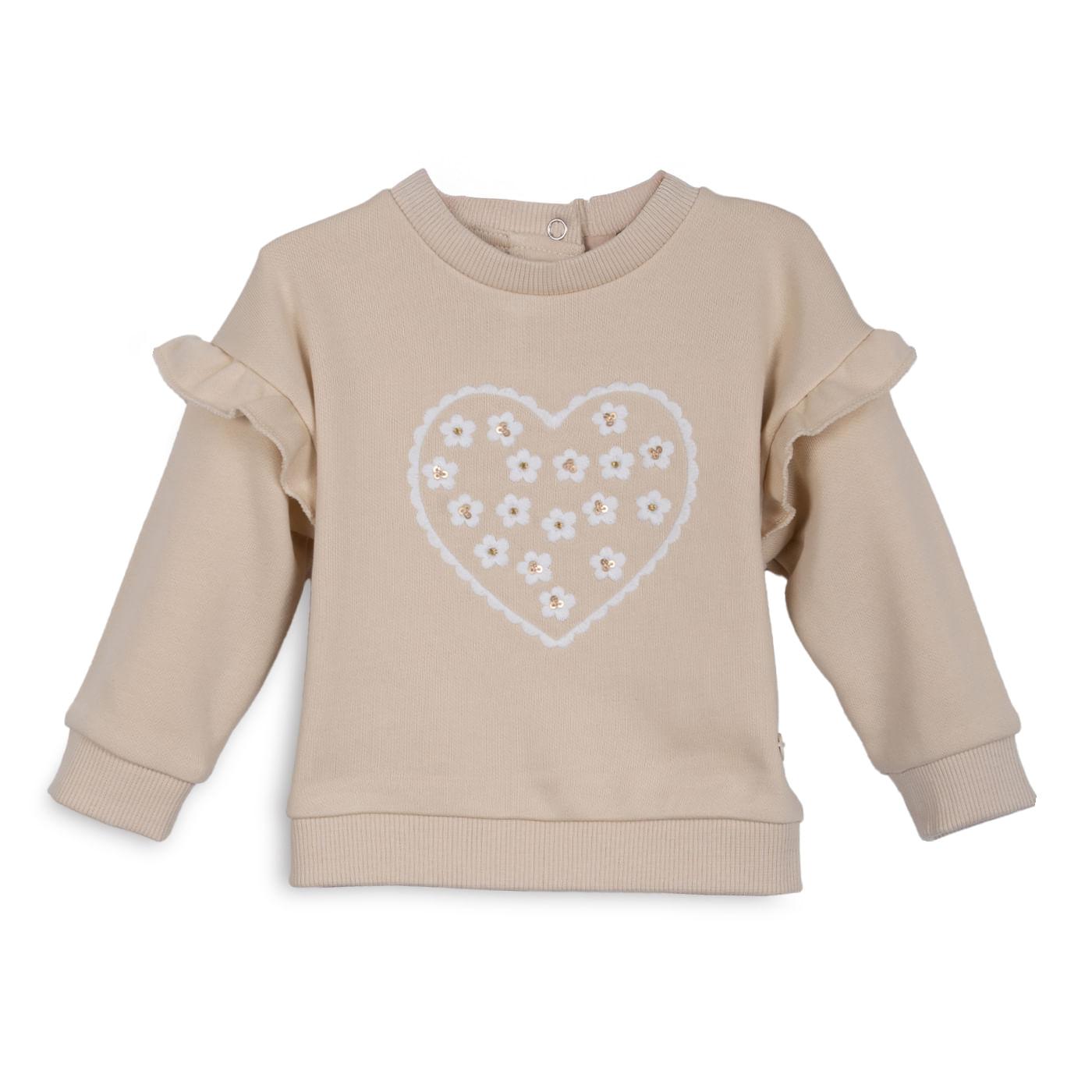 POLERA BEBÉ NIÑA COLOR ARENA TALLA 3 - 1