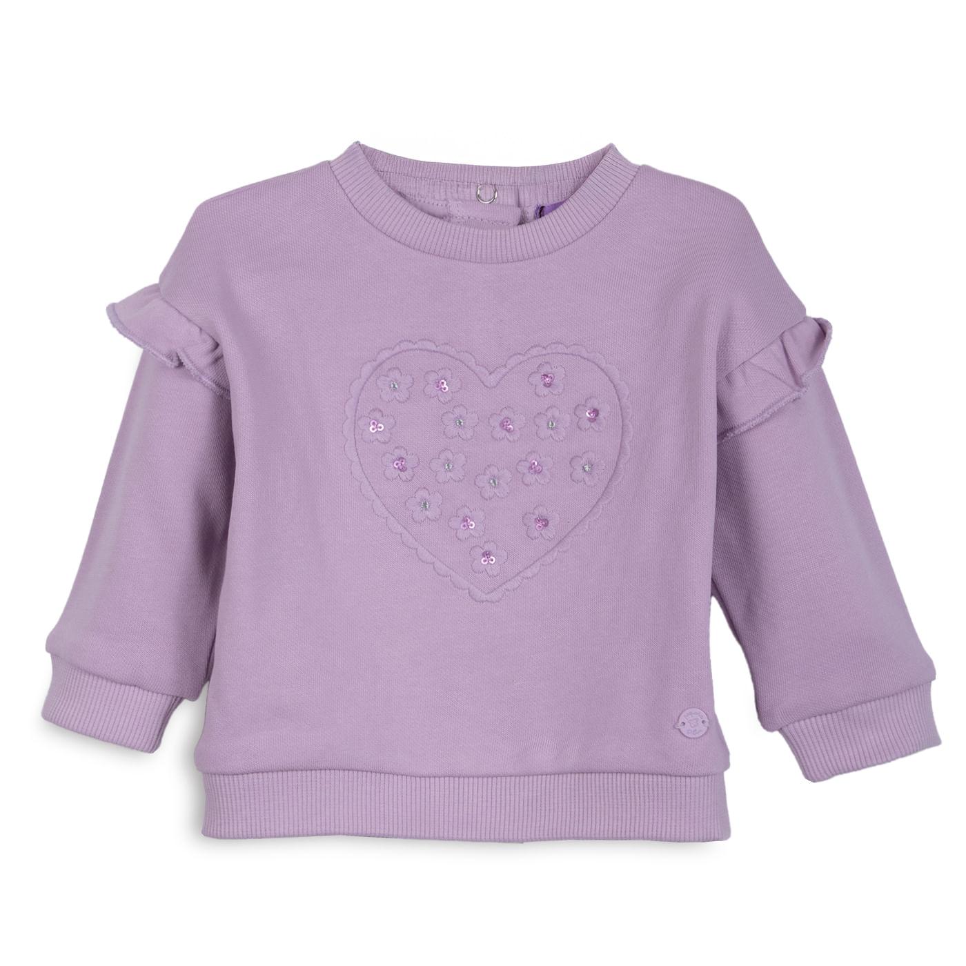 POLERA BEBÉ NIÑA COLOR LILA TALLA 3M - 1