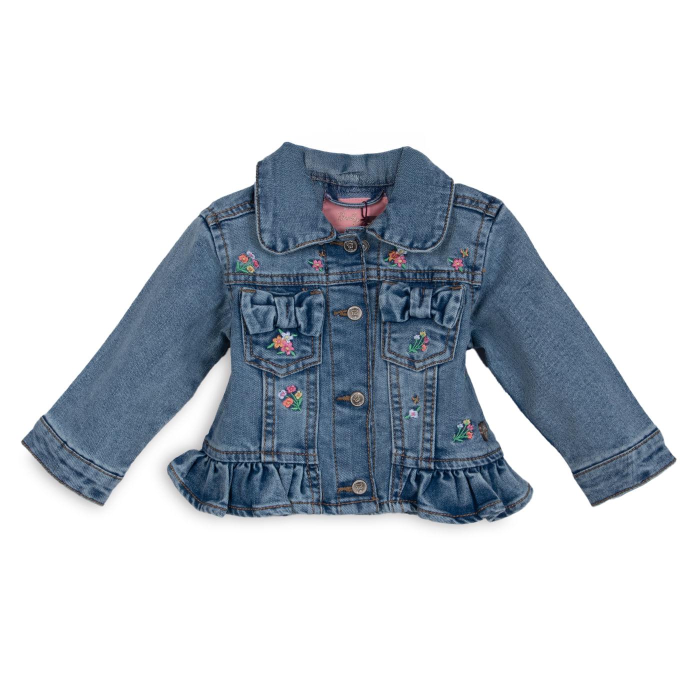 CHAQUETA BEBÉ NIÑA COLOR DENIM TALLA 3 - 1
