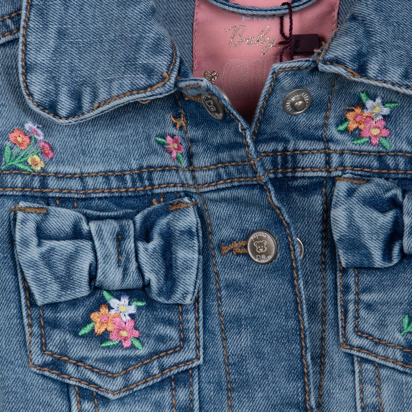 CHAQUETA BEBÉ NIÑA COLOR DENIM TALLA 3 - 4