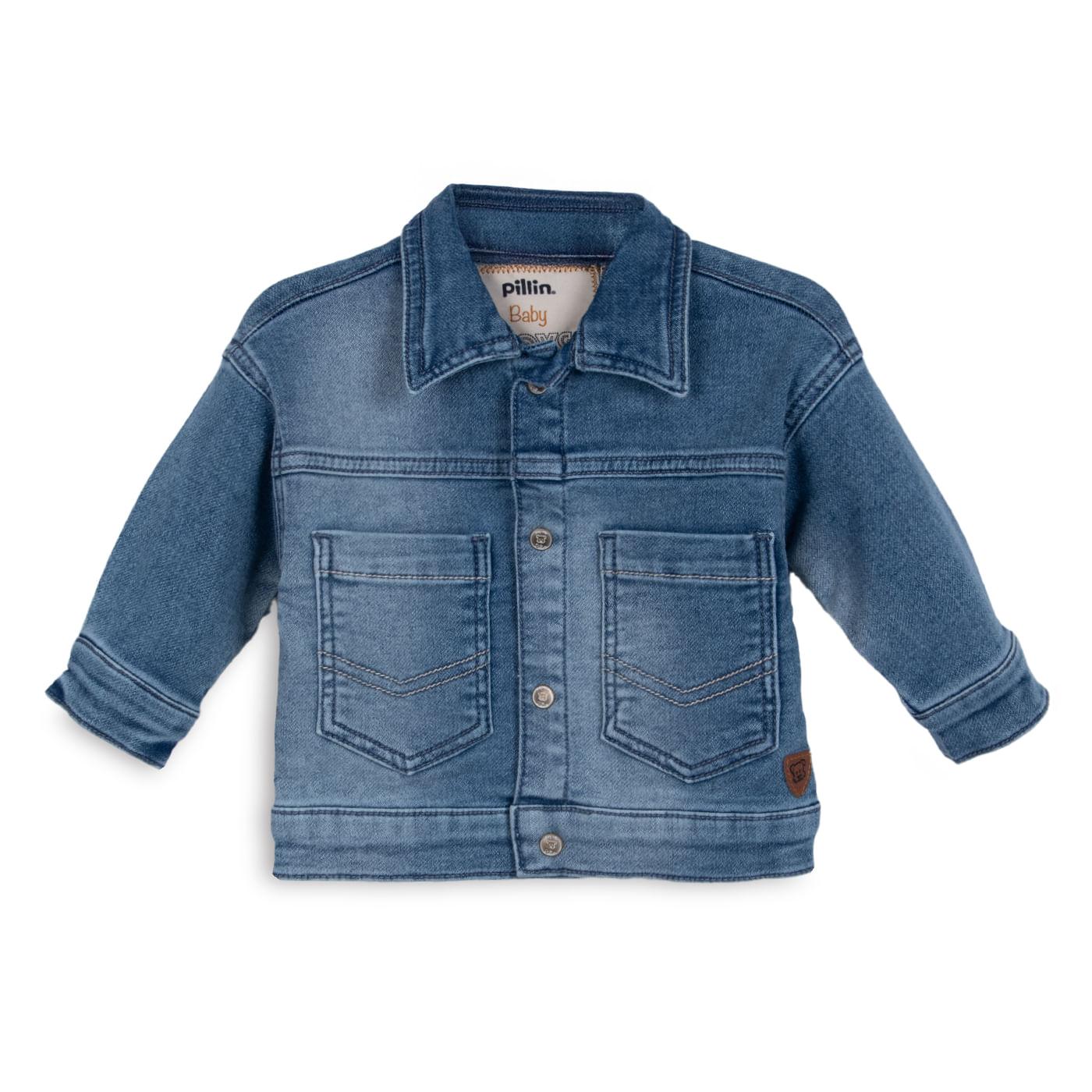 CHAQUETA BEBÉ NIÑO COLOR DENIM TALLA 12M - 1