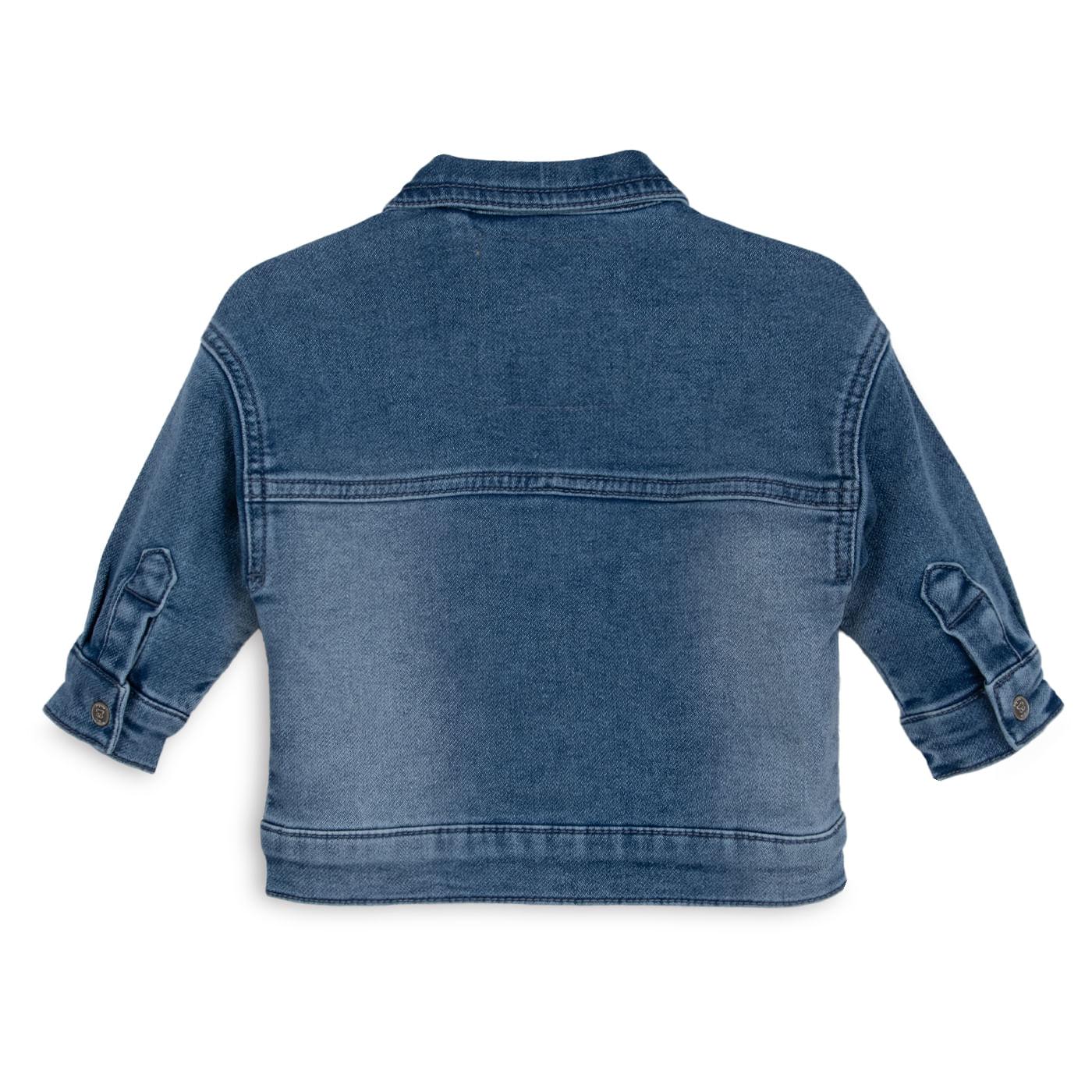CHAQUETA BEBÉ NIÑO COLOR DENIM TALLA 12M - 2