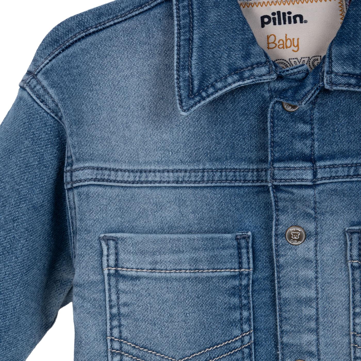 CHAQUETA BEBÉ NIÑO COLOR DENIM TALLA 12M - 3