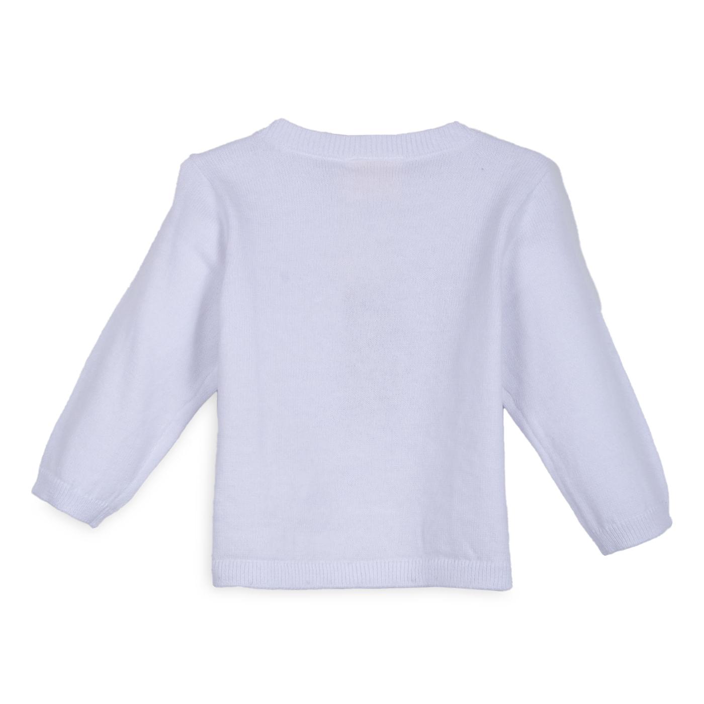 CHOMPA BEBÉ NIÑA COLOR BLANCO TALLA 3M - 2