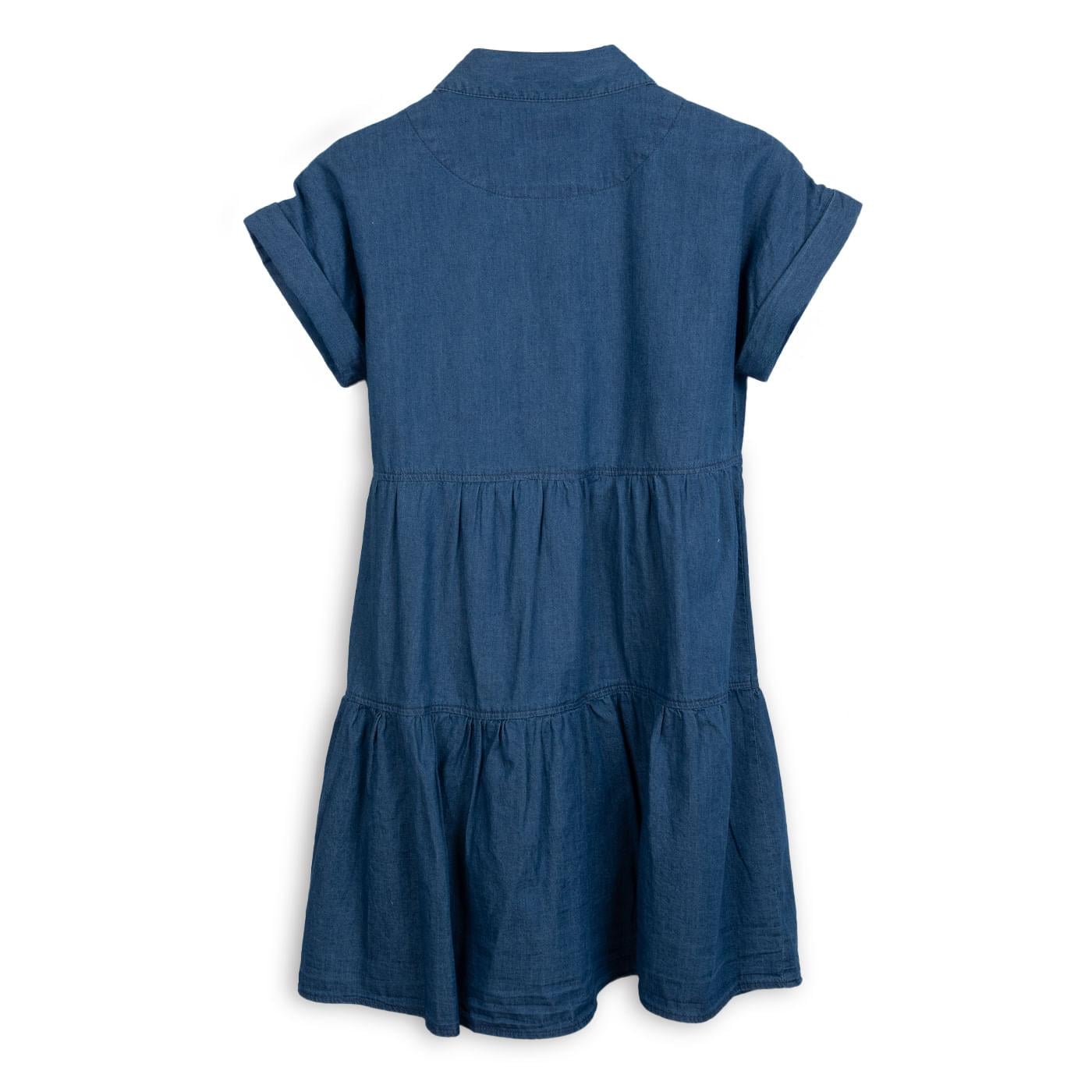 VESTIDO NIÑA COLOR AZUL TALLA 8 - 2