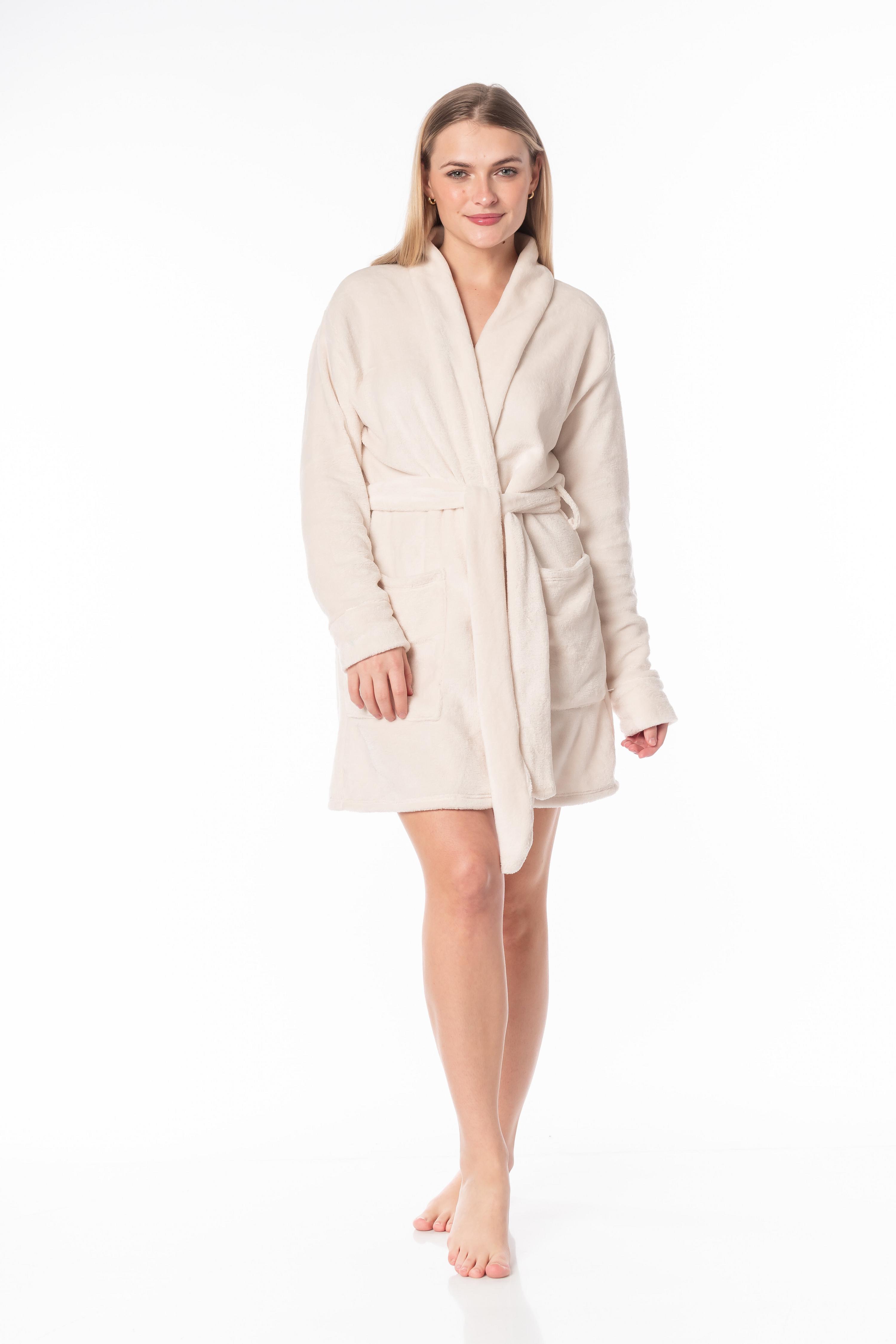VELA WHITE PIJAMA DAMA BATA CREAM - 1