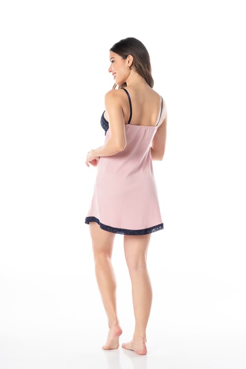 PIJAMA CORTO MUJER VELA WHITE BABE ROSE - 3