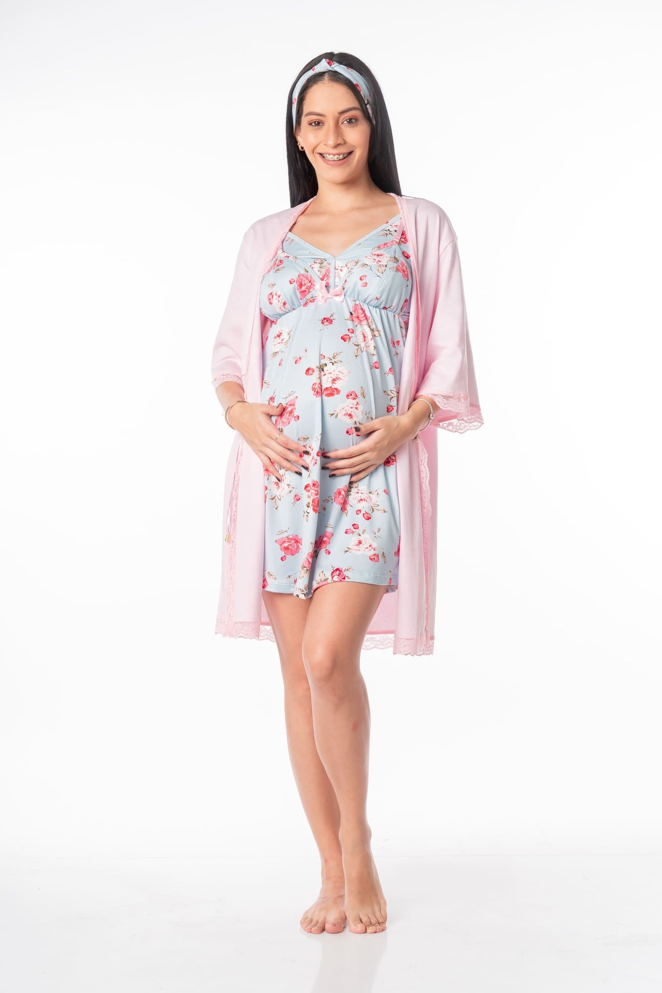 BOUQUET OF ROSES MOM VESTIDO CON BATA - 1