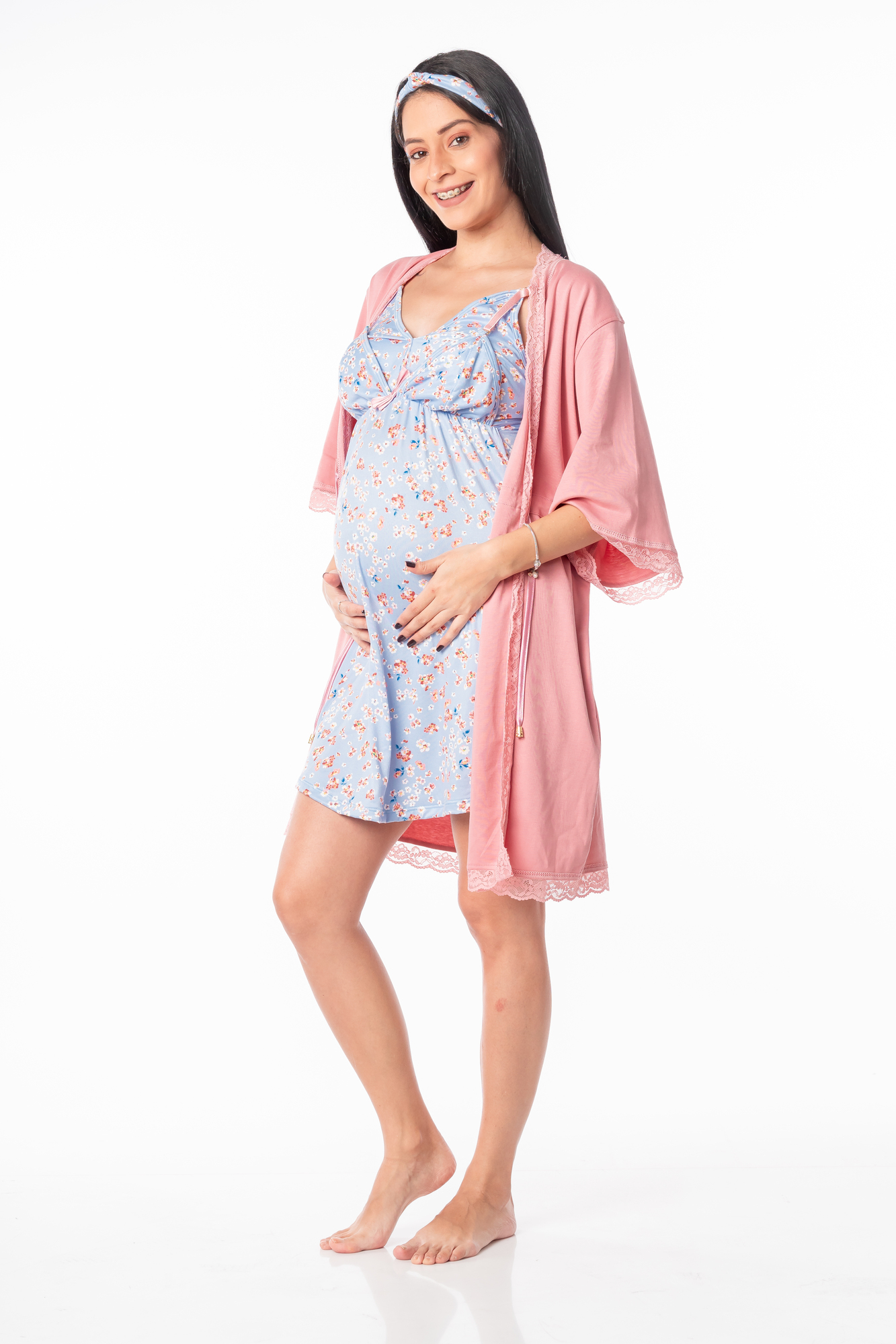 CAPUCHINA FLOWER MOM VESTIDO CON BATA - 2