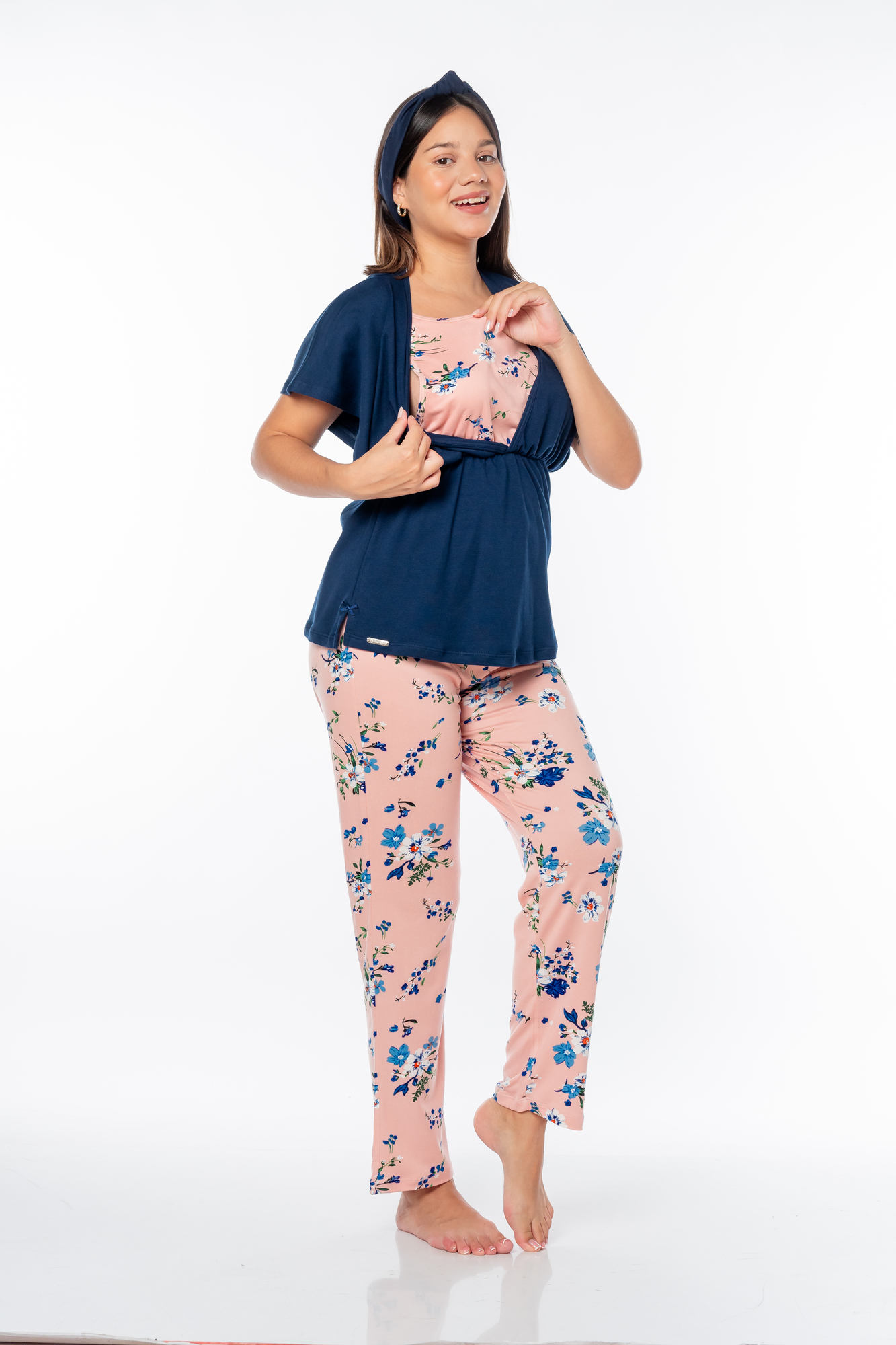 BLUE FLOWER II MOM POLO CON PANTALÓN - 4