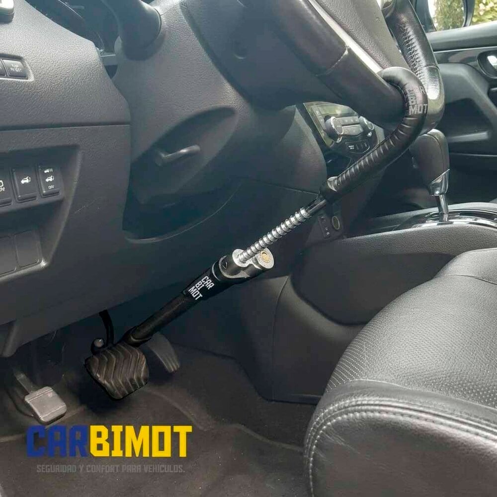 BLOQUEO SEGURO TRABA TIMÓN VOLANTE PEDAL ANTIRROBO AUTOS Y VEHÍCULOS - 5