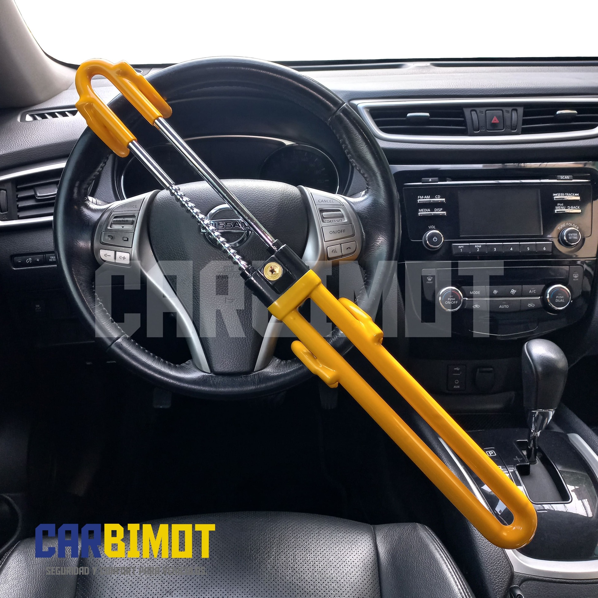 SEGURO BLOQUEO TRABA PEDAL VOLANTE TIMÓN AUTO VEHÍCULOS - 6