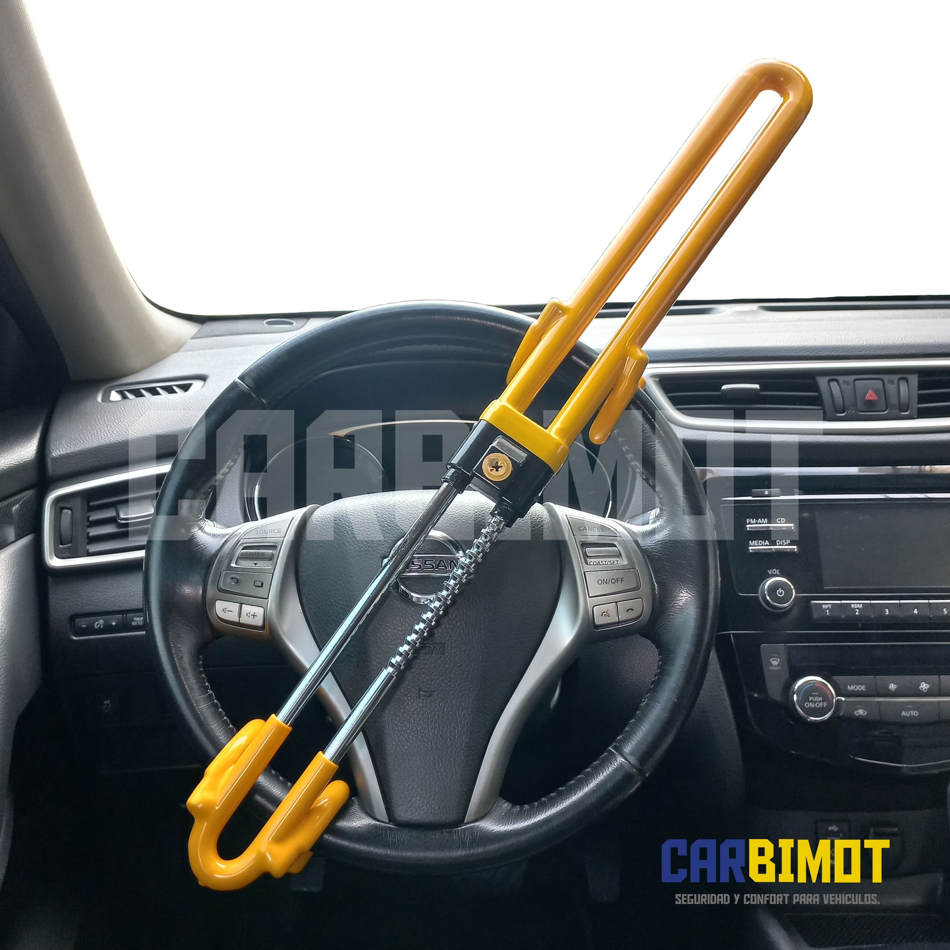 SEGURO BLOQUEO TRABA PEDAL VOLANTE TIMÓN AUTO VEHÍCULOS - 7