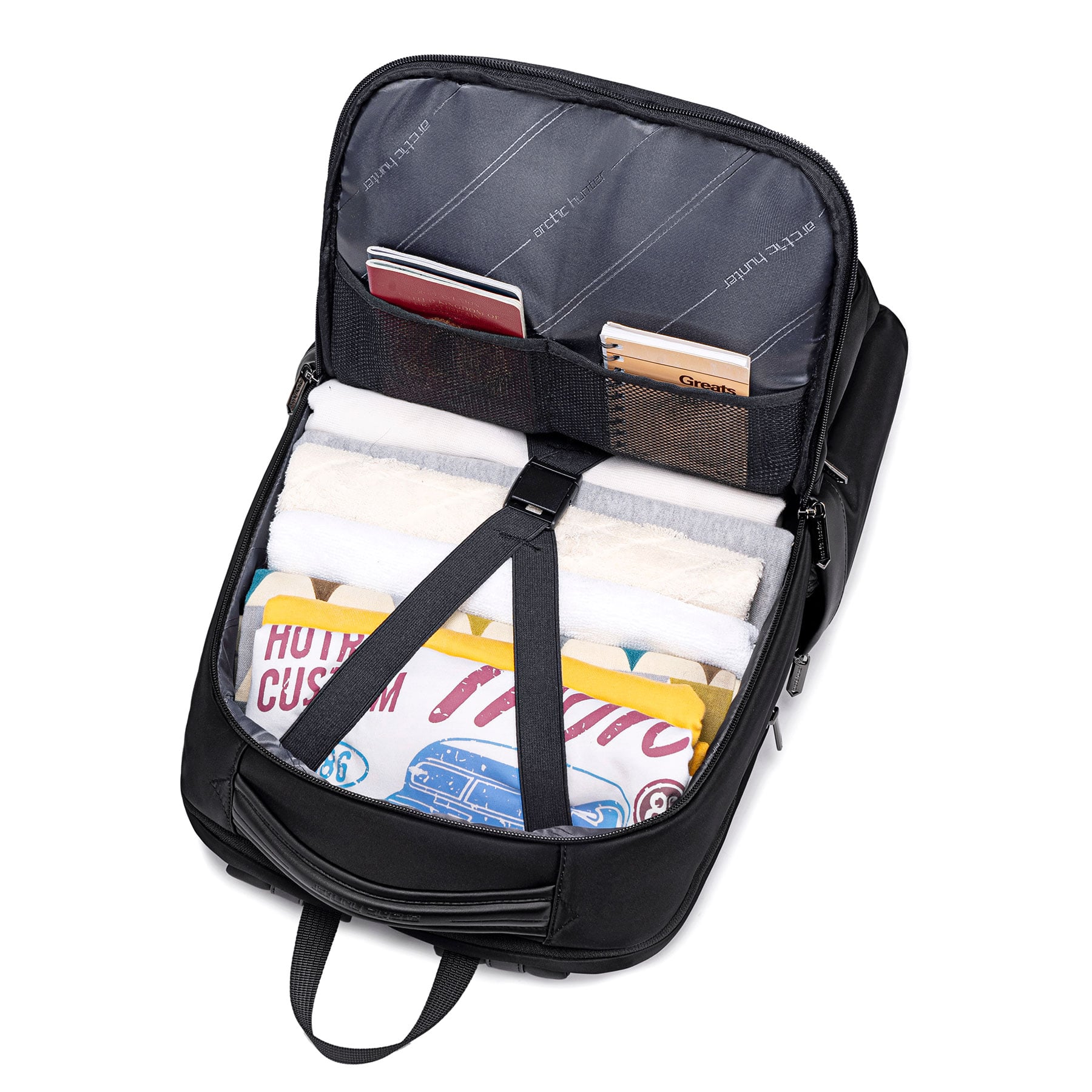 MOCHILA HOMBRE ARCTIC HUNTER B00808 VIAJE LAPTOP CAQUI - 7