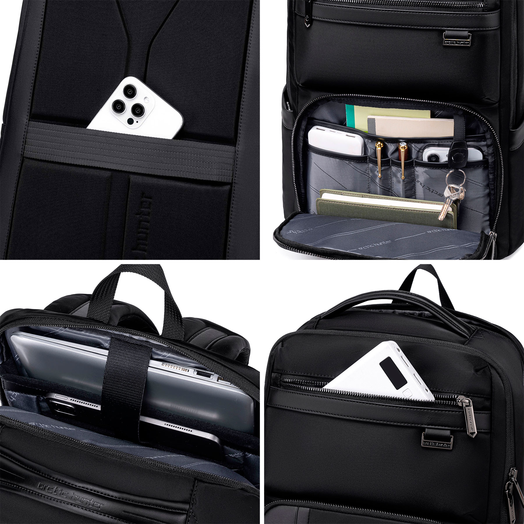 MOCHILA HOMBRE ARCTIC HUNTER B00808 VIAJE LAPTOP CAQUI - 8