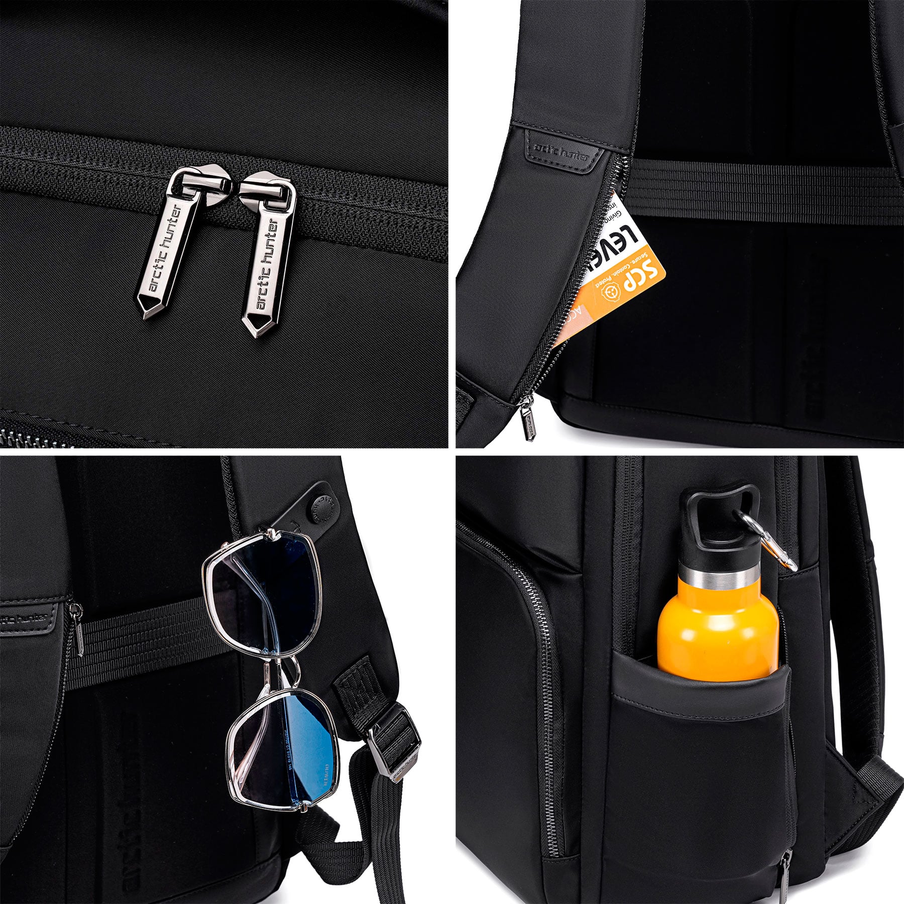MOCHILA HOMBRE ARCTIC HUNTER B00808 VIAJE LAPTOP CAQUI - 9