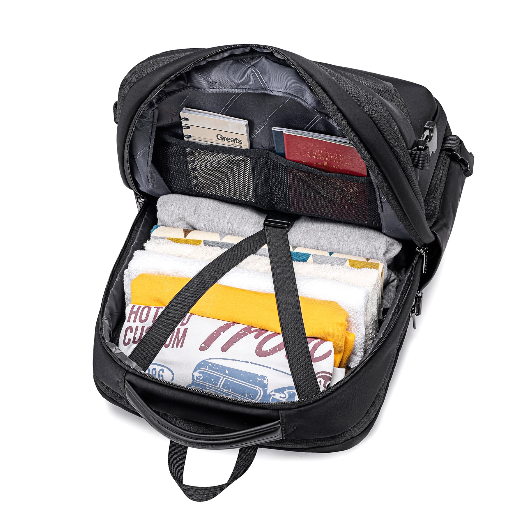 MOCHILA HOMBRE ARCTIC HUNTER B00833 EXPANDIBLE VIAJE LAPTOP NEGRO - 6