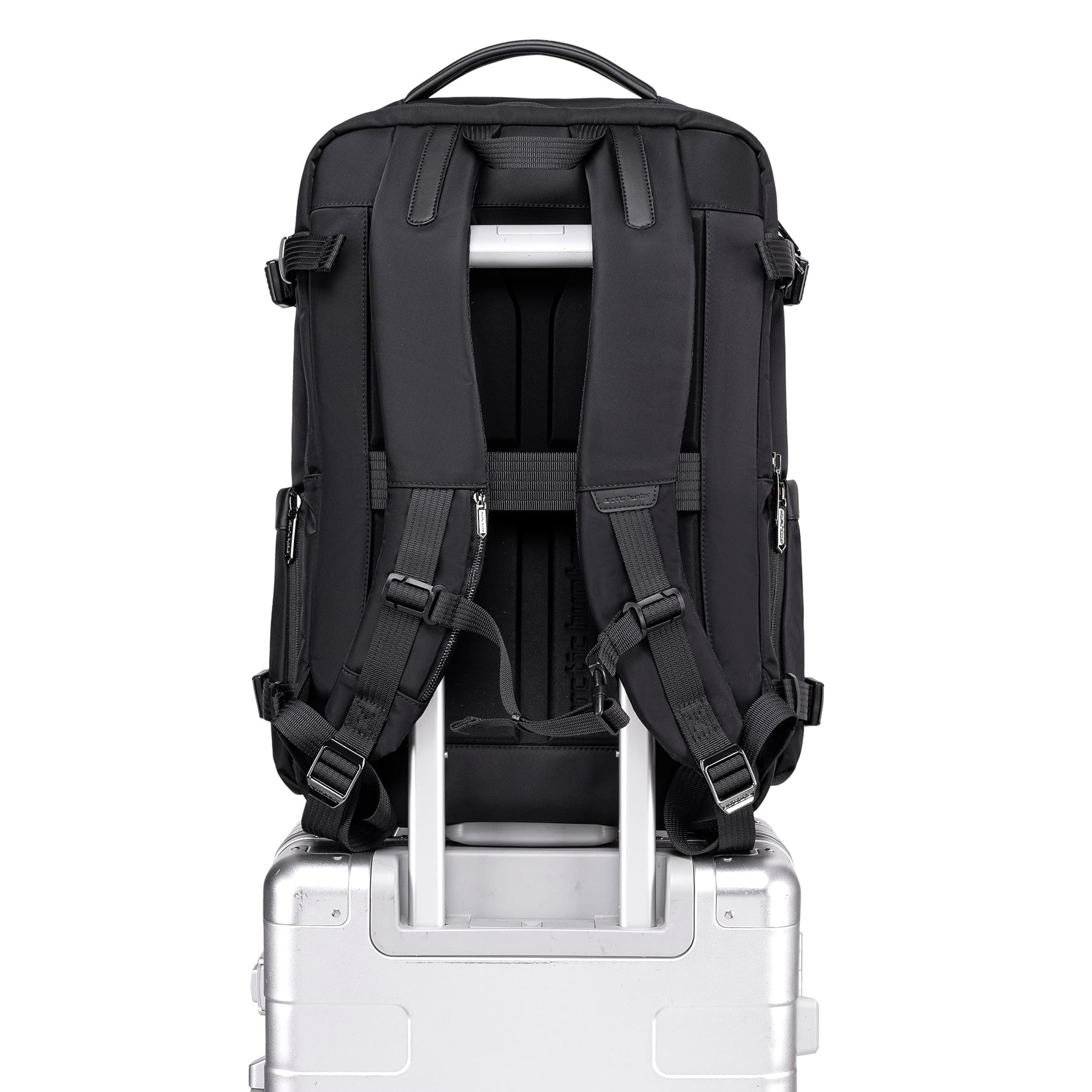 MOCHILA HOMBRE ARCTIC HUNTER B00833 EXPANDIBLE VIAJE LAPTOP NEGRO - 7