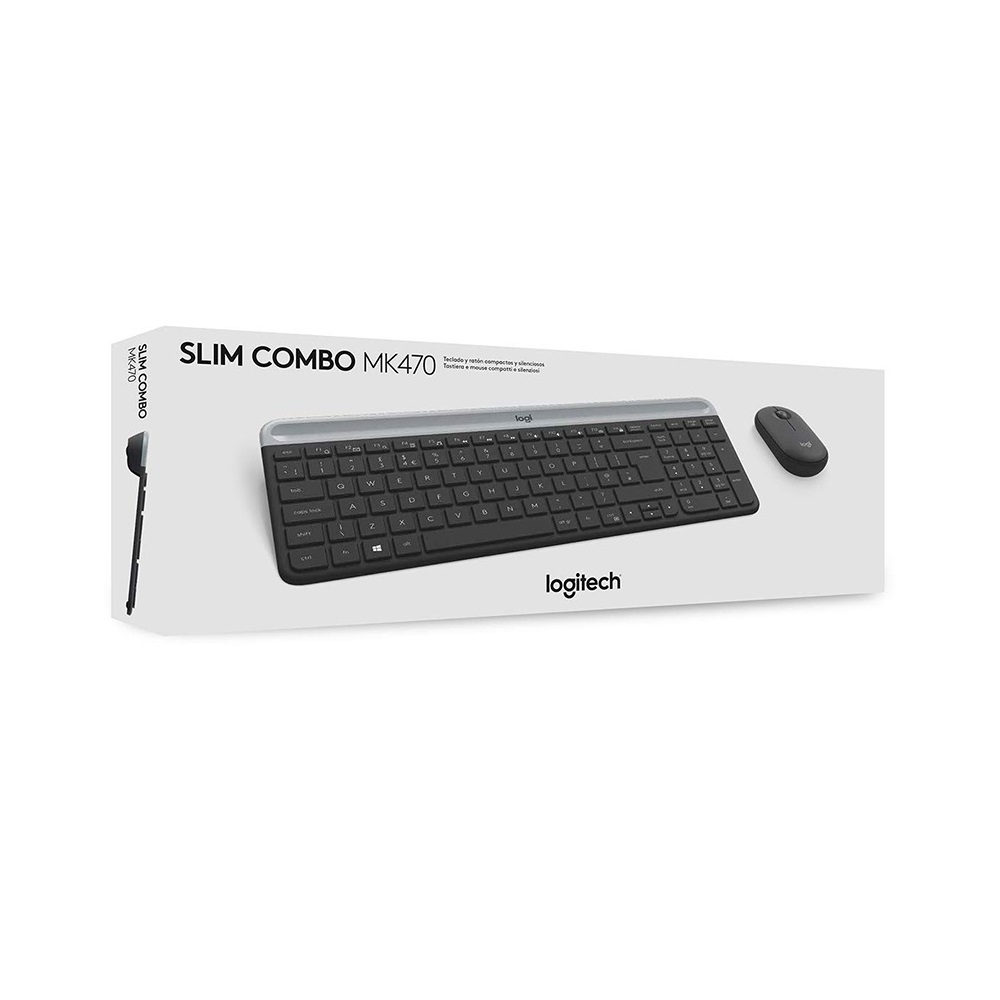 LOGITECH - KIT LOGITECH MK470 SLIM (TECLADO + MOUSE) - NEGRO - 5