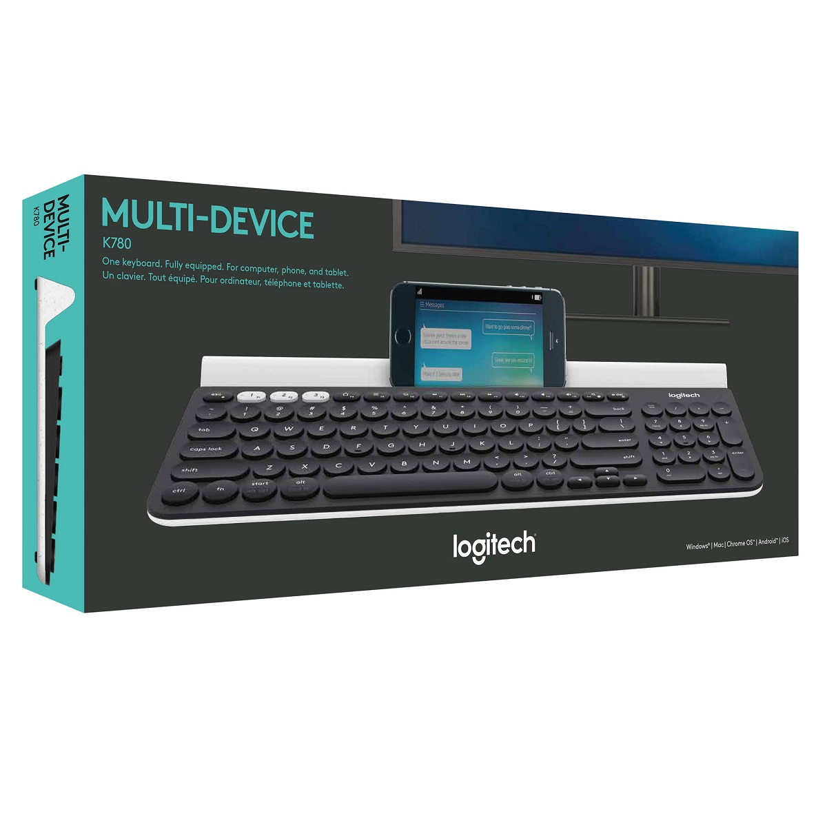 LOGITECH - TECLADO K780 INALÁMBRICO Y BLUETOOTH MULTI-DEVICE - 4