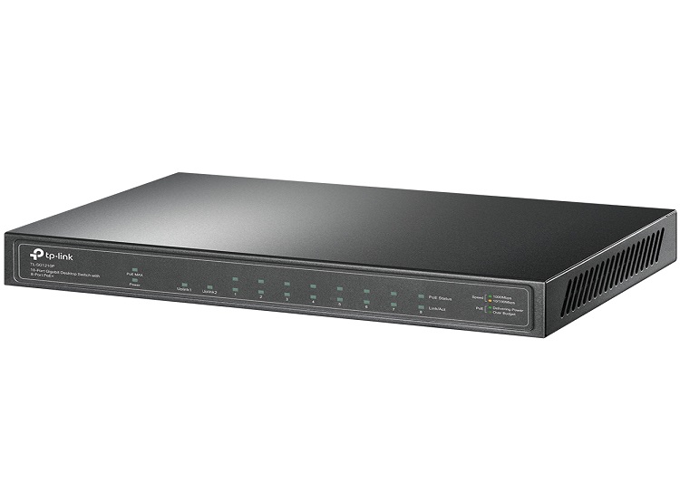 TP-LINK - SWITCH TL-SG1210P DE 10 PUERTOS GIGABIT (8 PUERTOS POE+) - 3