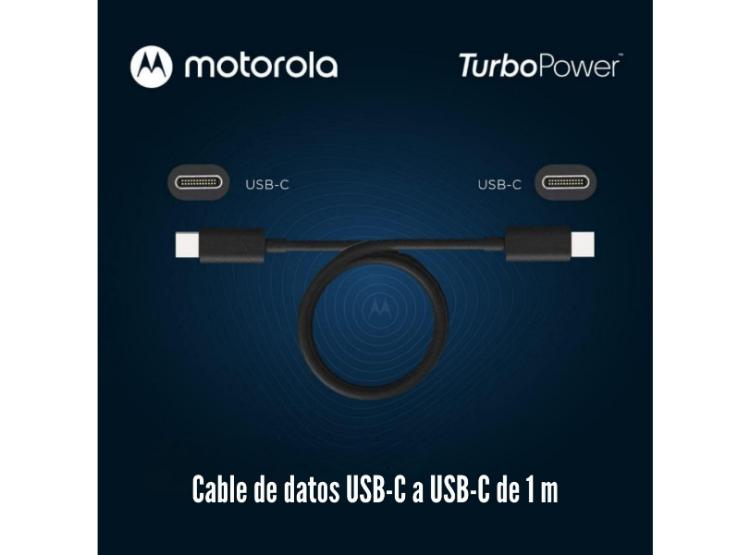 MOTOROLA - CABLE DE CARGA Y DATOS ESSENTIAL CABLE USB-C A USB-C 1 METRO - 4
