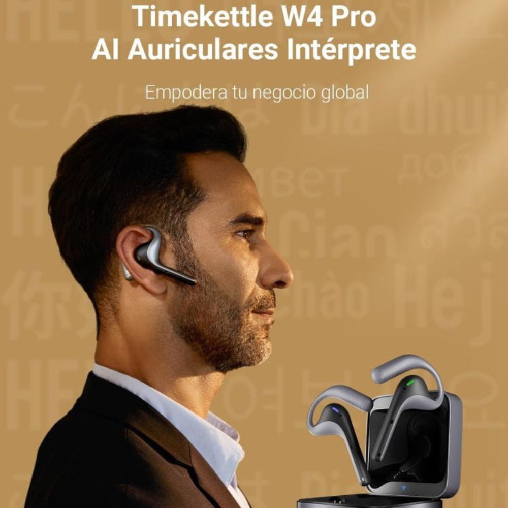 TIMEKETTLE - AURICULARES DE TRADUCCIÓN W4 PRO EN TIEMPO REAL INTERPRETE AI - 6