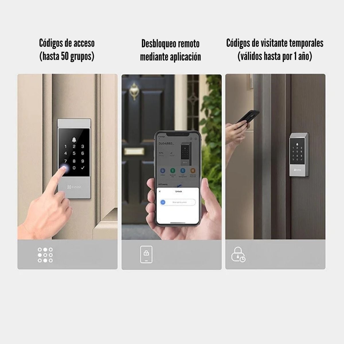 EZVIZ - CERRADURA SMART LOCK DL04 WIFI SMART HOME IP54 - 4