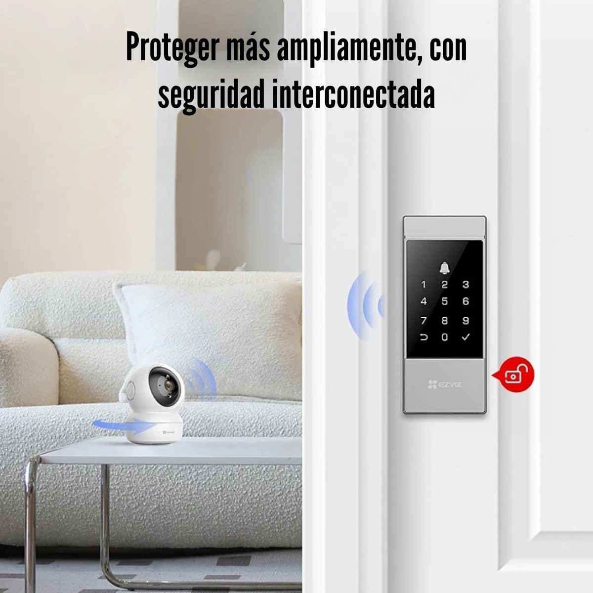 EZVIZ - CERRADURA SMART LOCK DL04 WIFI SMART HOME IP54 - 5