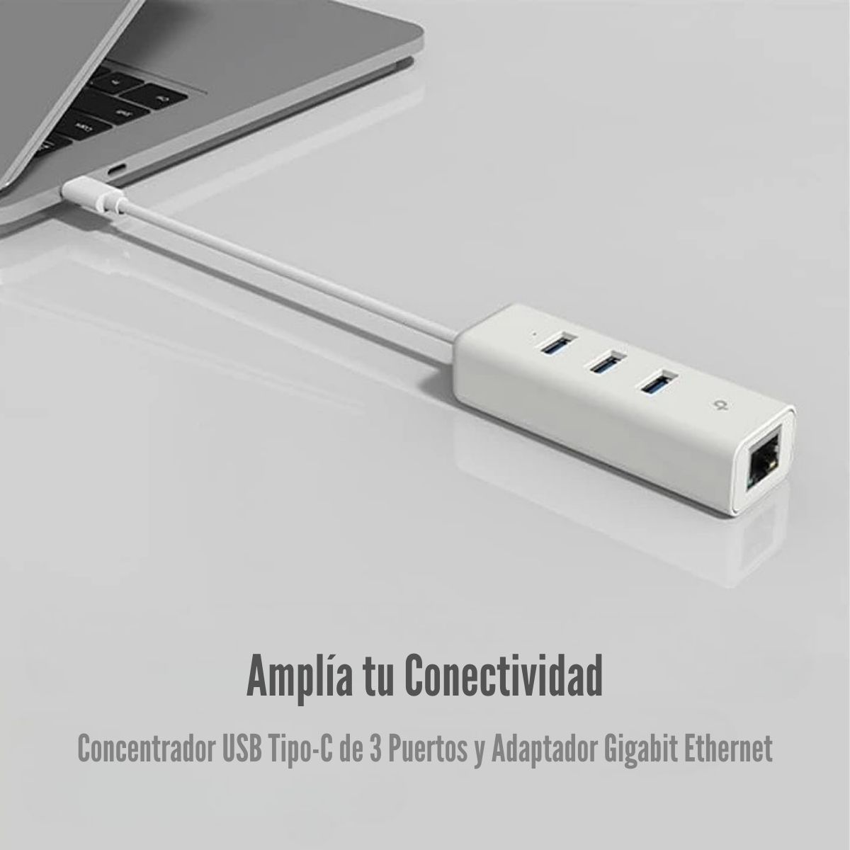TP-LINK - ADAPTADOR DE RED UE330C TYPE-C CON 3 USB 3.0 Y GIGABIT - 5