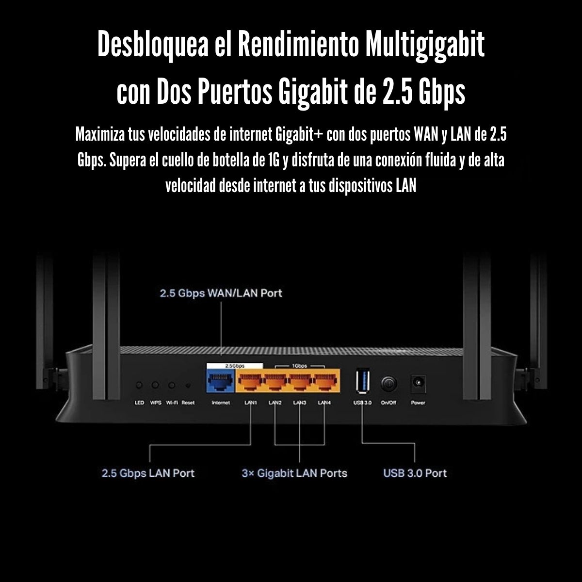 TP-LINK - ROUTER ARCHER BE230 BE3600 DUAL-BAND WI-FI 7 EASYMESH - 3
