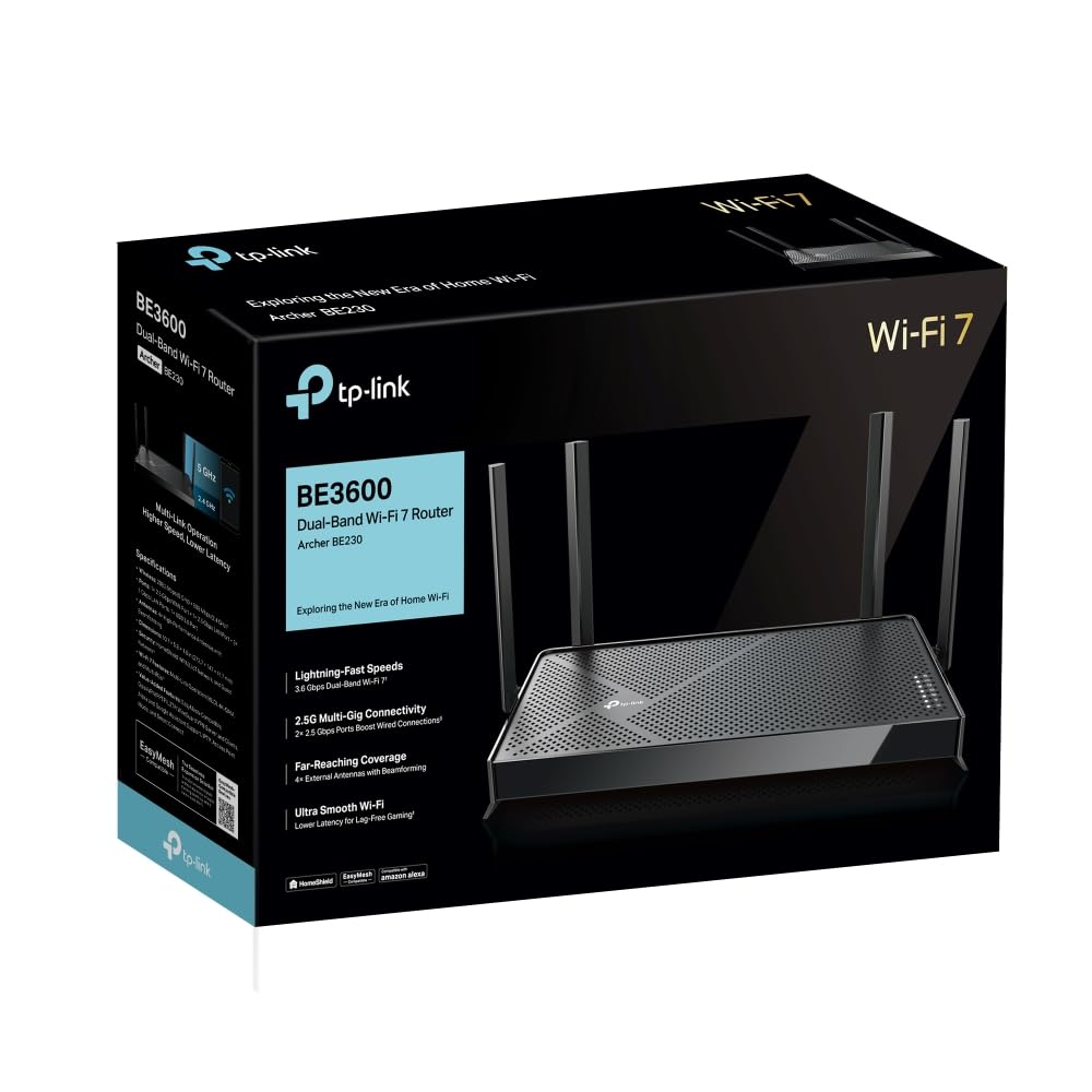 TP-LINK - ROUTER ARCHER BE230 BE3600 DUAL-BAND WI-FI 7 EASYMESH - 6