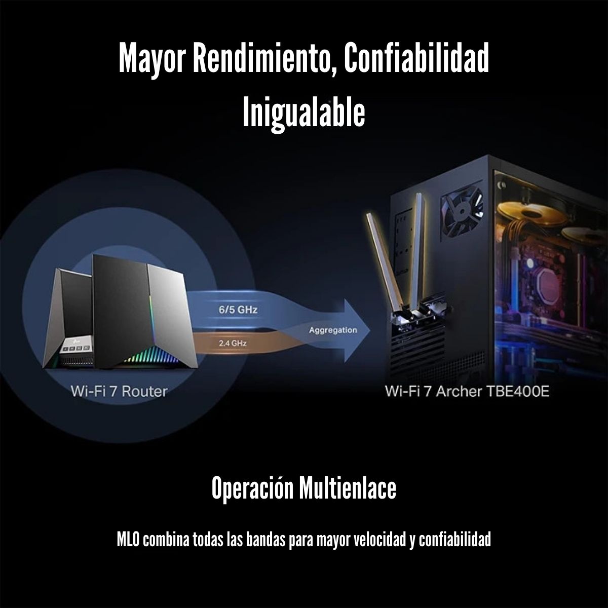 TP-LINK - ADAPTADOR PCIE ARCHER TBE400E WI-FI 7 BE6500 BLUETOOTH 5.4 - 3