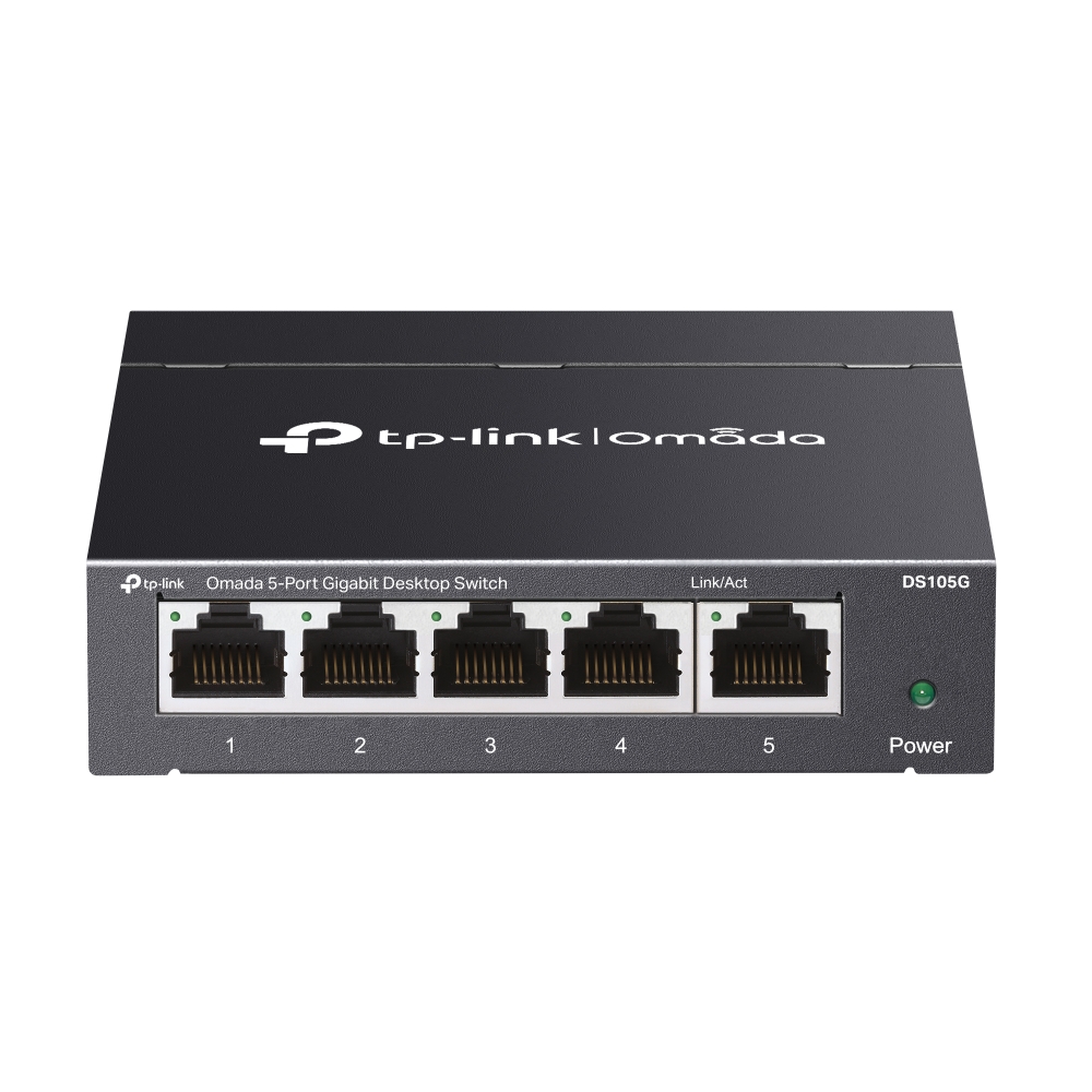 TP-LINK - SWITCH DS105G DE 5 PUERTOS GIGABIT OMADA UNMANAGED - 1
