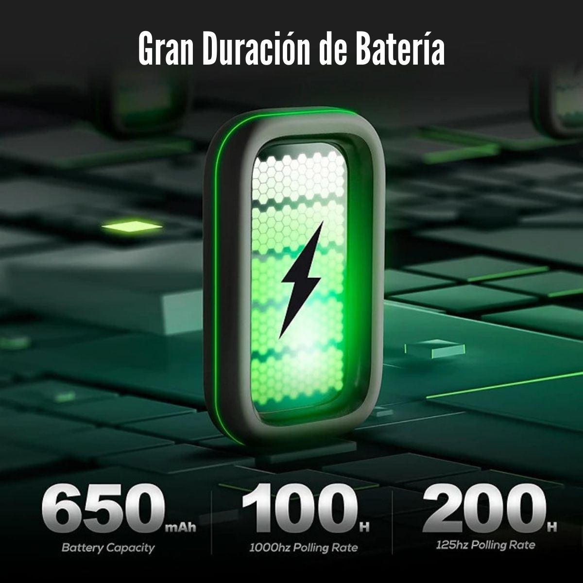 ROYAL KLUDGE - MOUSE M3 WIRELESS 26000 DPI - PANDA WHITE - 5