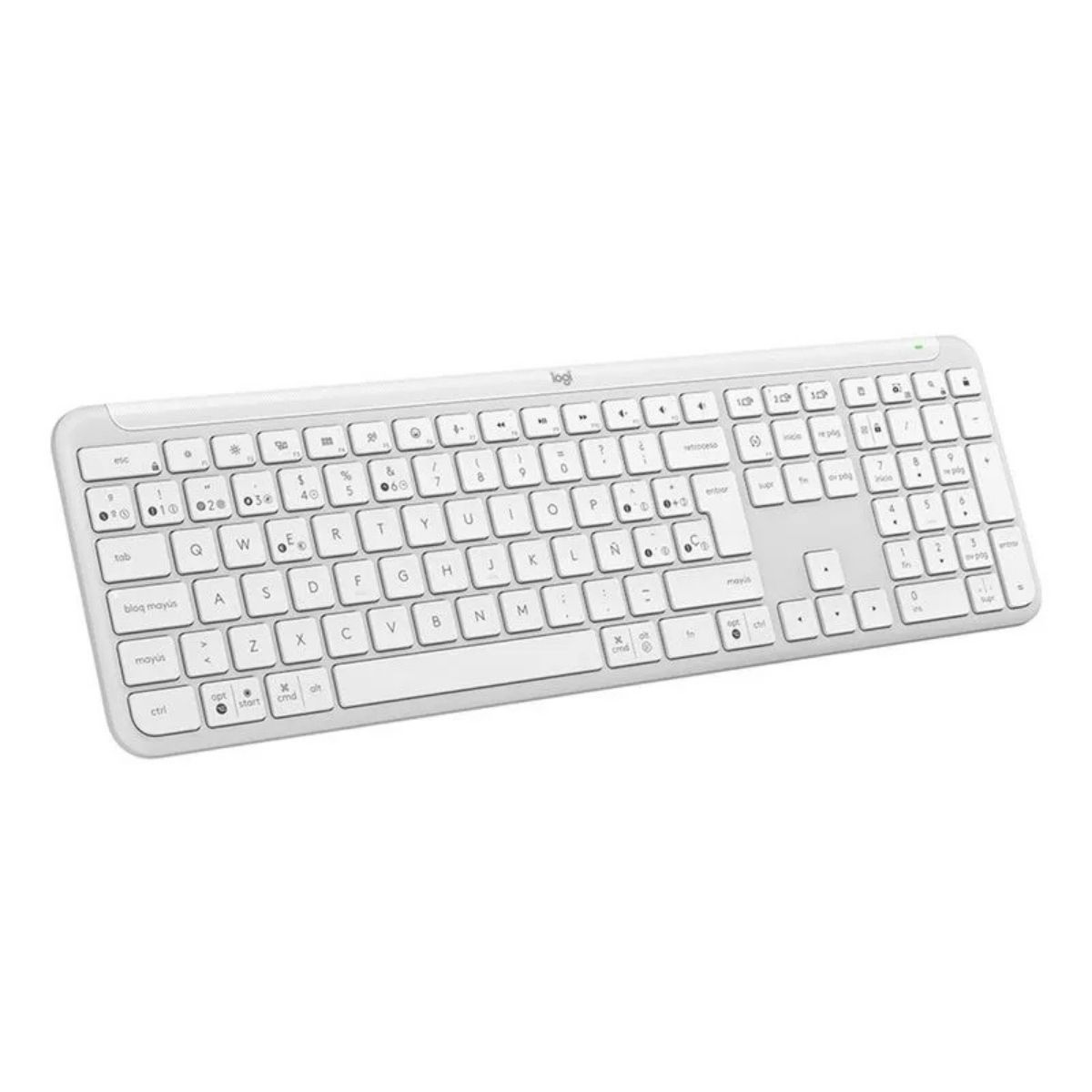 LOGITECH - TECLADO K950 SIGNATURE SLIM WIRELESS SPA - BLANCO - 1