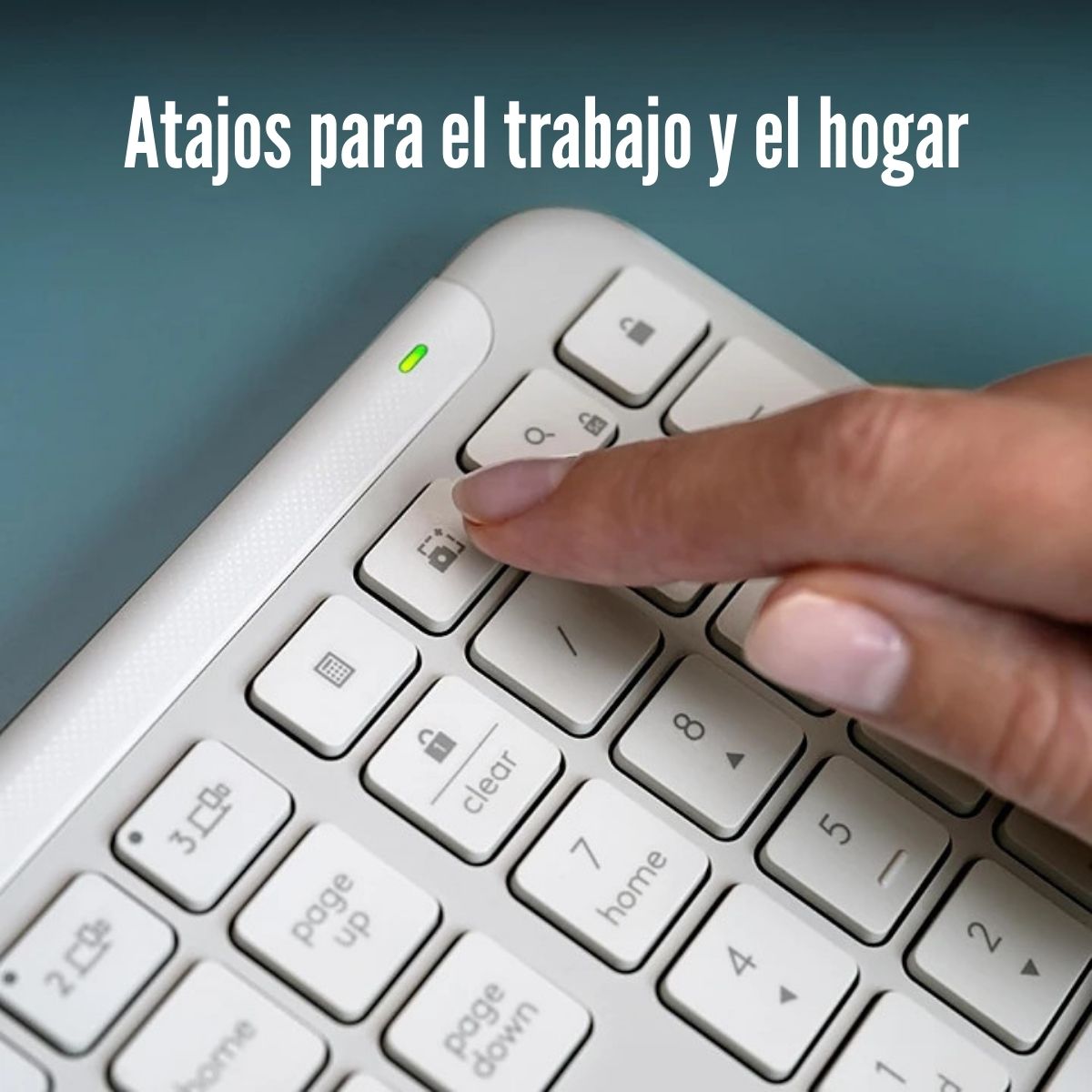 LOGITECH - TECLADO K950 SIGNATURE SLIM WIRELESS SPA - BLANCO - 3