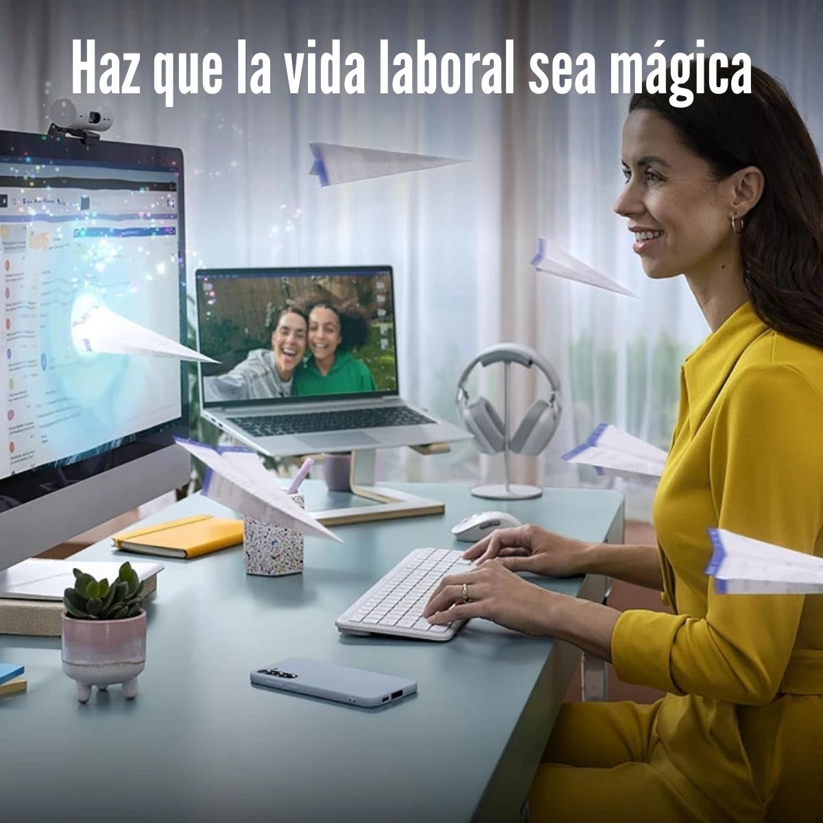 LOGITECH - TECLADO K950 SIGNATURE SLIM WIRELESS SPA - BLANCO - 5