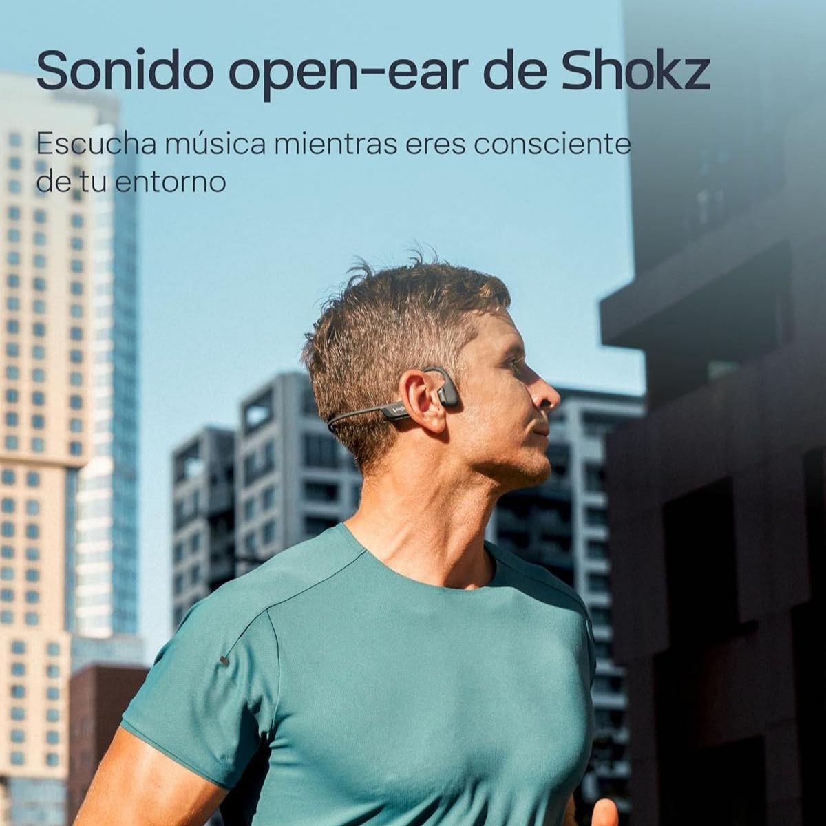 SHOKZ - AUDÍFONO OPENRUN PRO 2 S820 WIRELESS CONDUCCIÓN ÓSEA - STEEL BLUE - 5