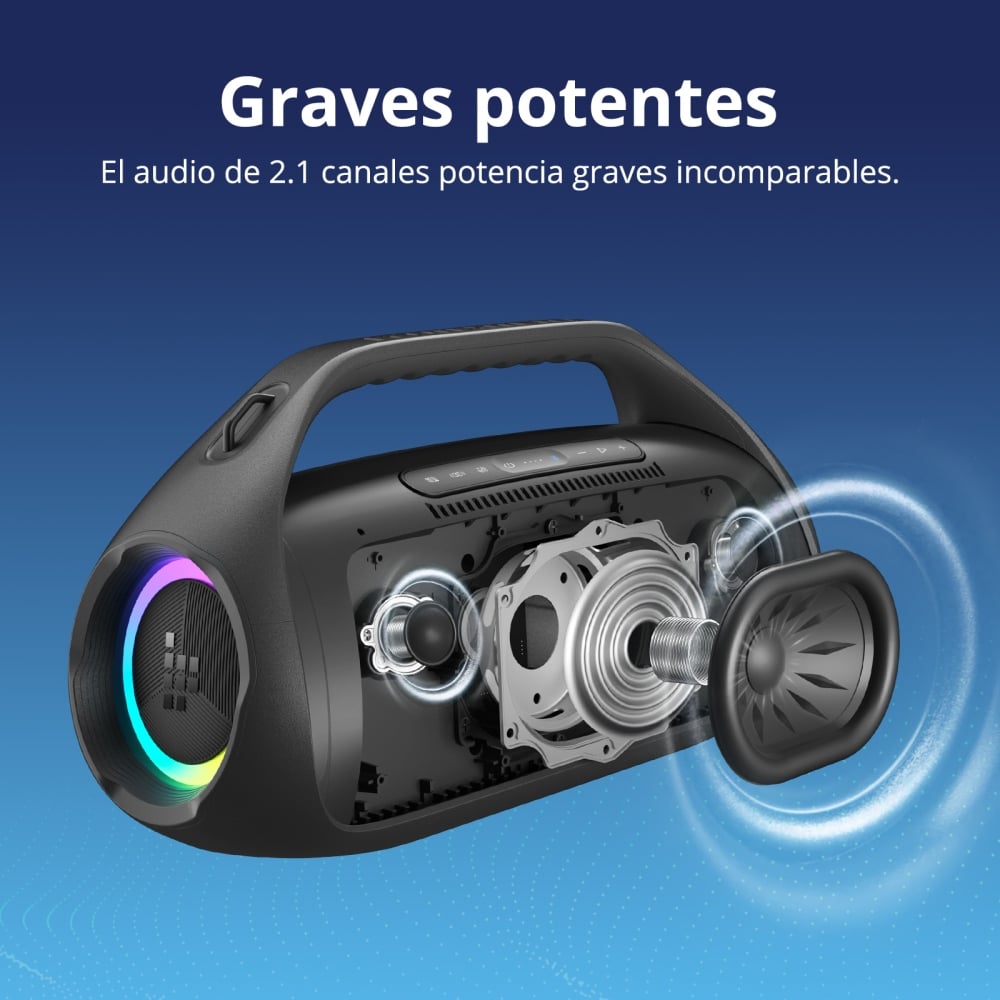 TRONSMART - PARLANTE BANG 2 BLUETOOTH 90W IPX6 - NEGRO - 3