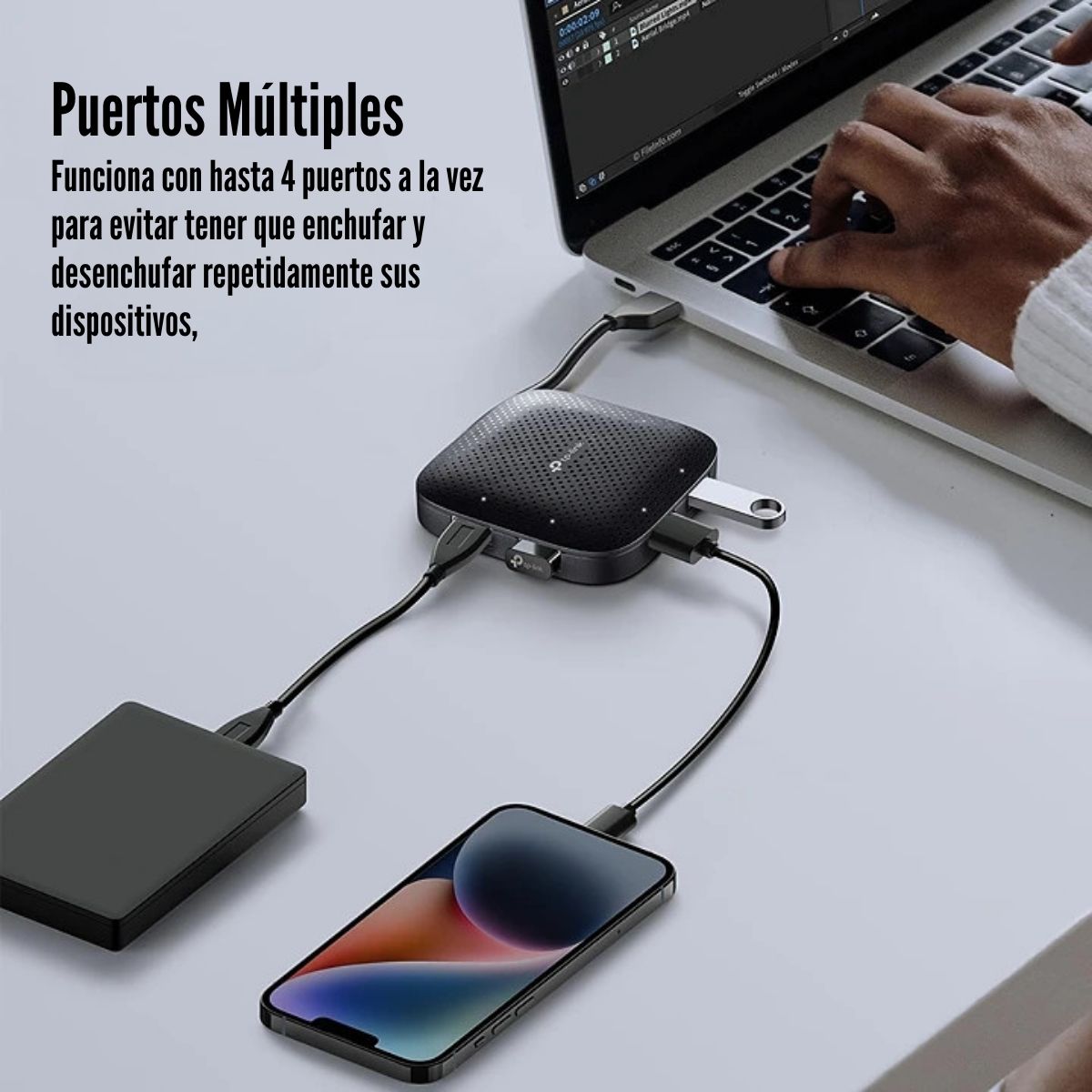 TP-LINK - HUB USB 3.0 UH400 DE 4 PUERTOS - 5