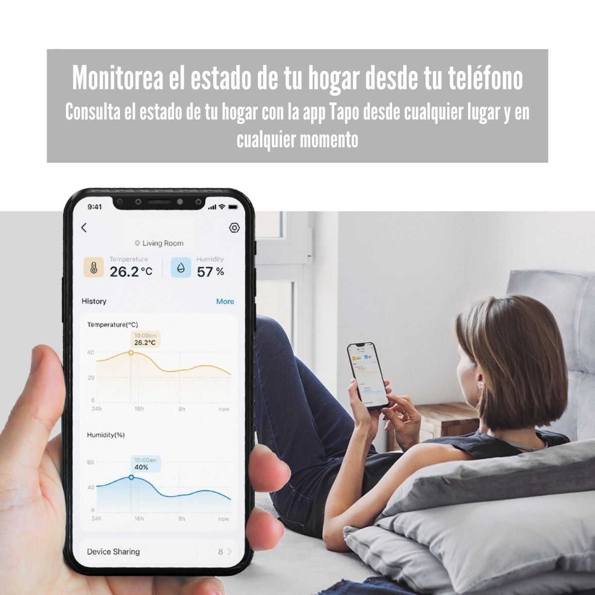 TP-LINK - SENSOR DE HUMEDAD Y TEMPERATURA TAPO T315 SMART WIFI - 2