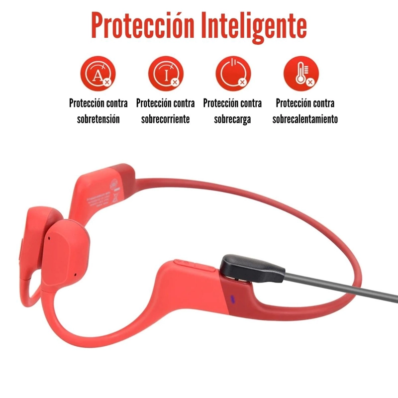 CABLE DE CARGA MAGNÉTICO USB-A PARA SHOKZ OPENRUN Y OPENCOMM - 3